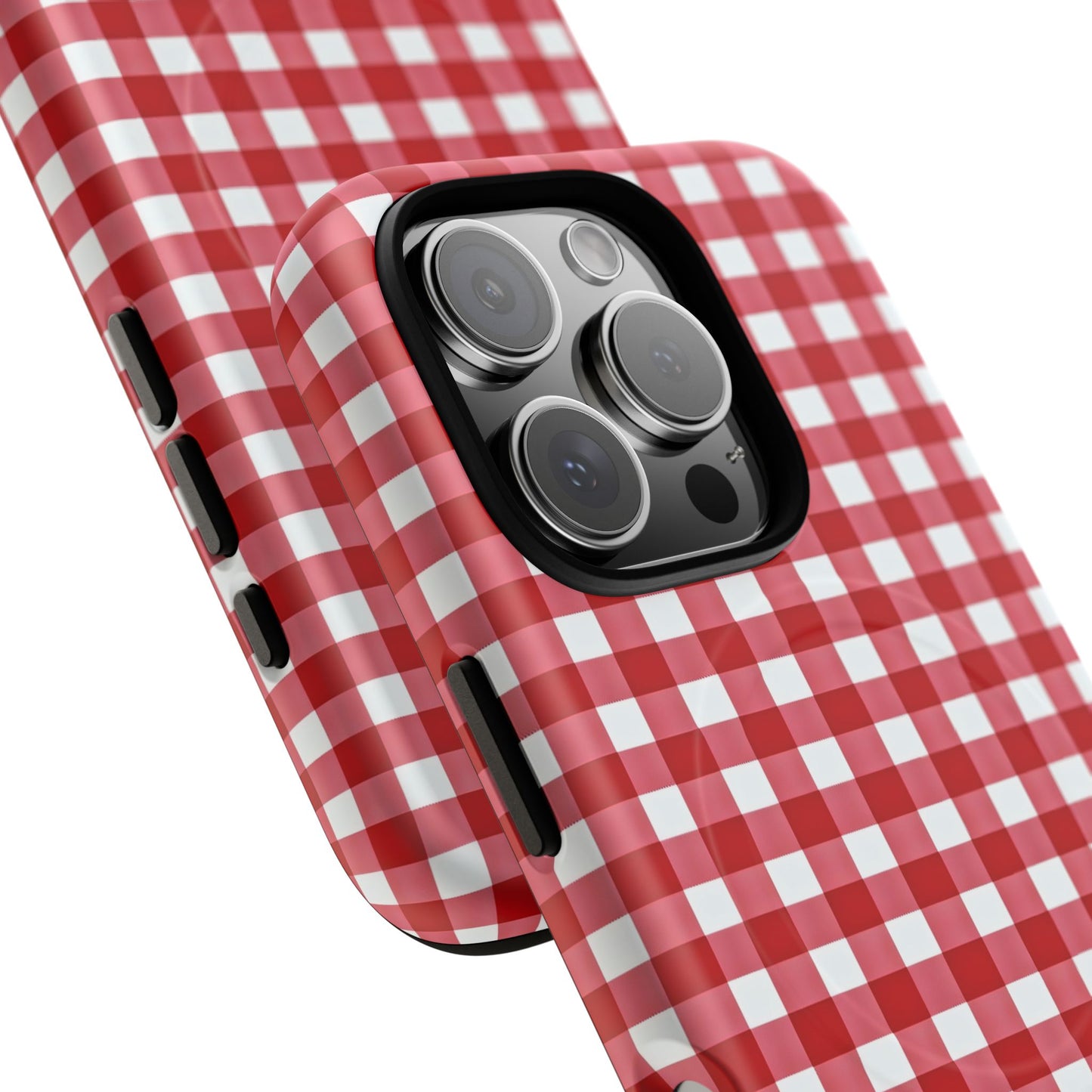 Red Plaid Tough Magnetic Phone Case