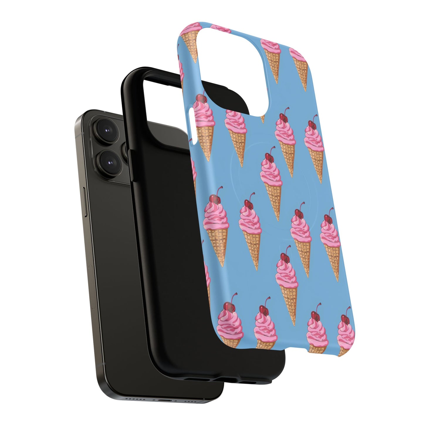 Cherry Swirl Tough Magnetic Phone Case