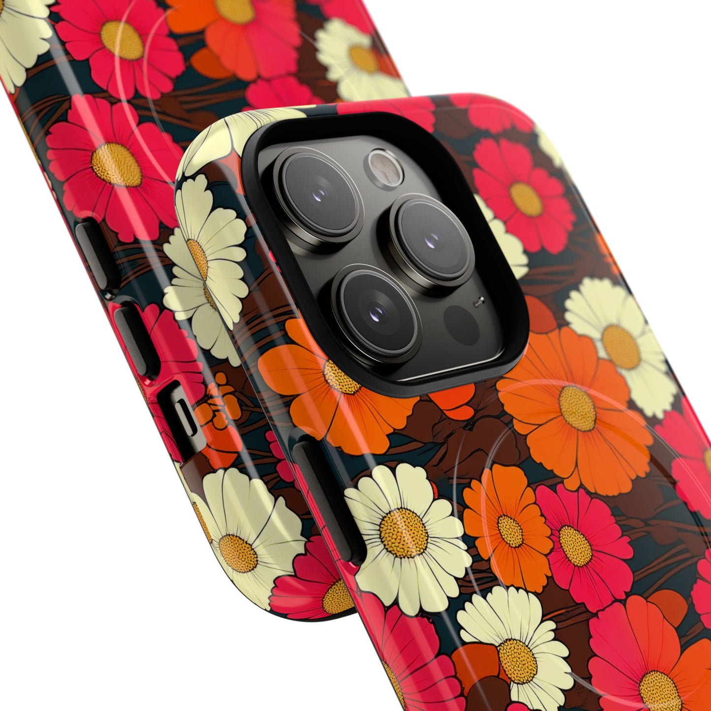 Flower Power Vintage Phone Tough Magnetic Case