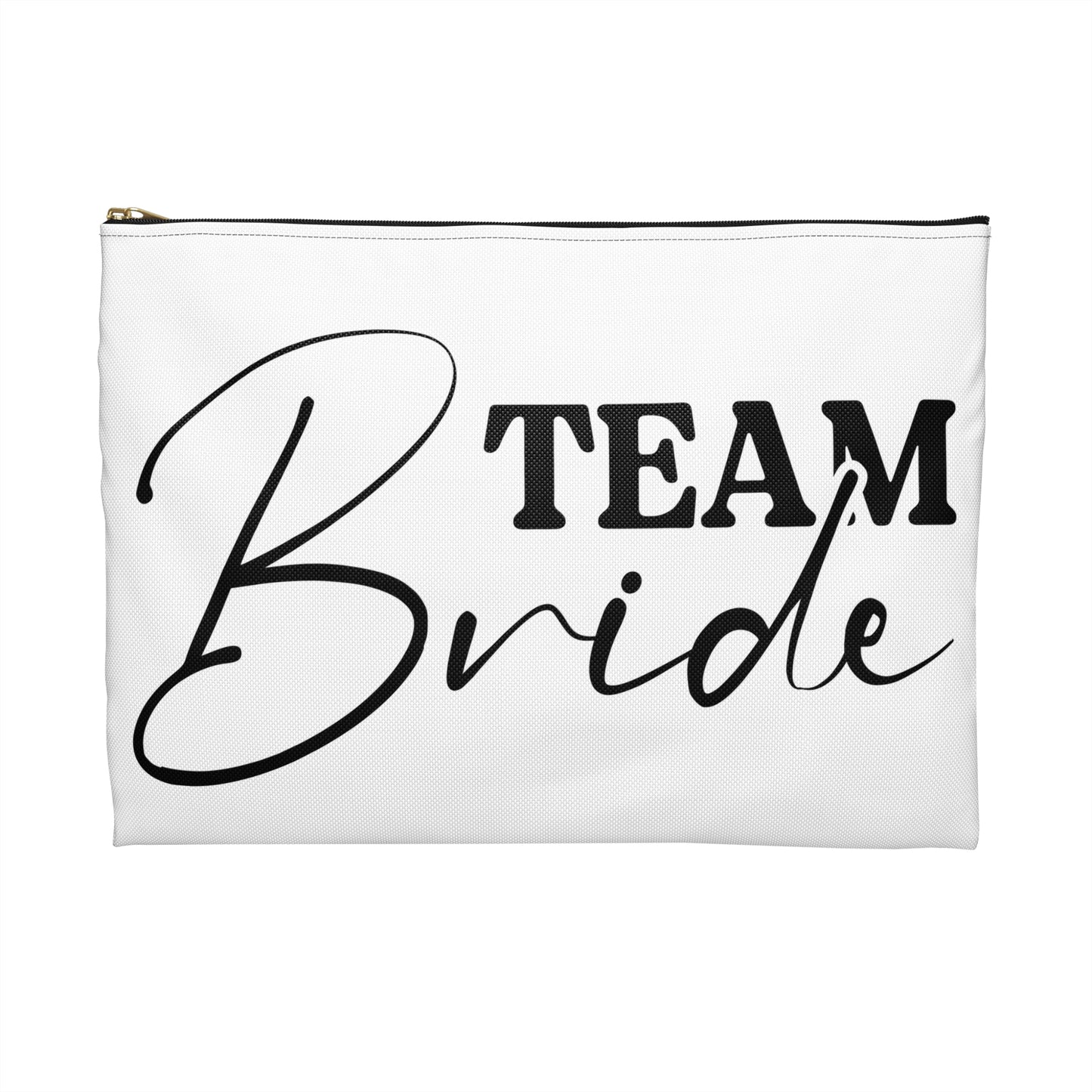 Bridal Accessory Pouch - Team Bride with Pink Bows