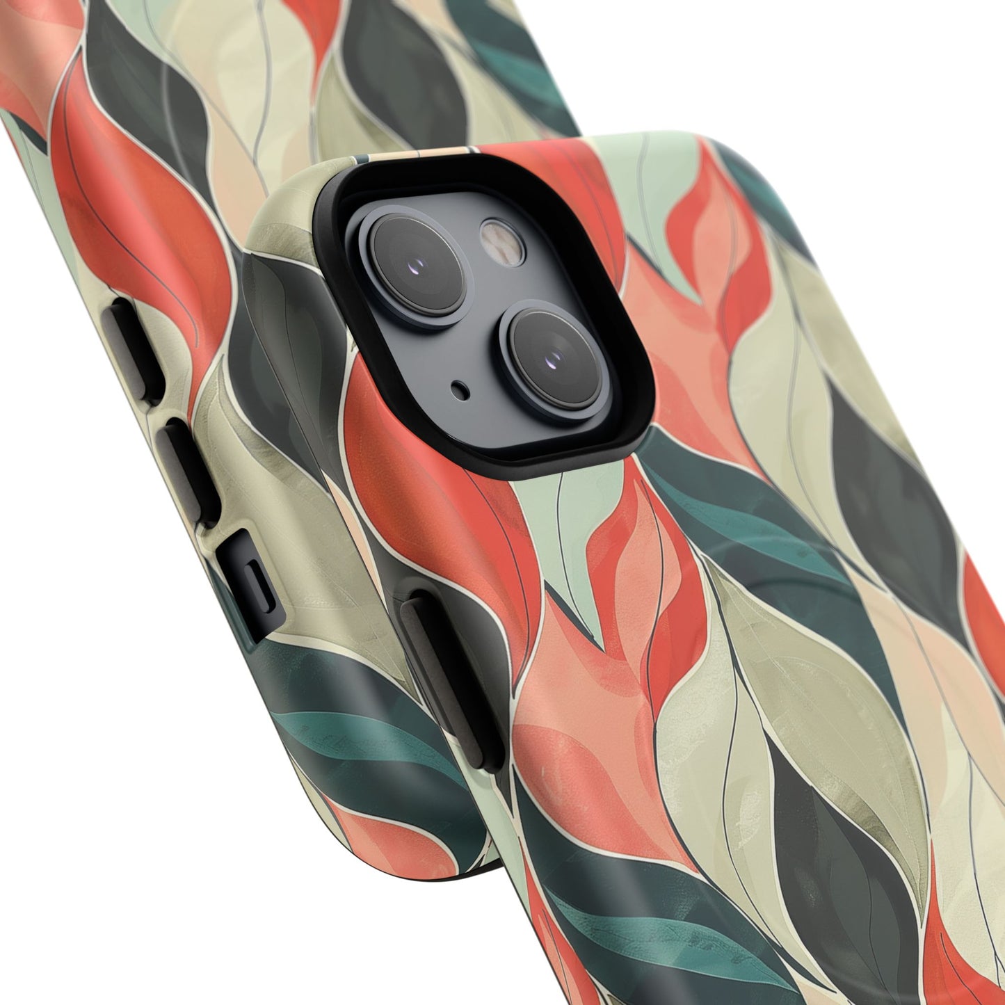 Soft Swirl Floral Tough Magnetic Case