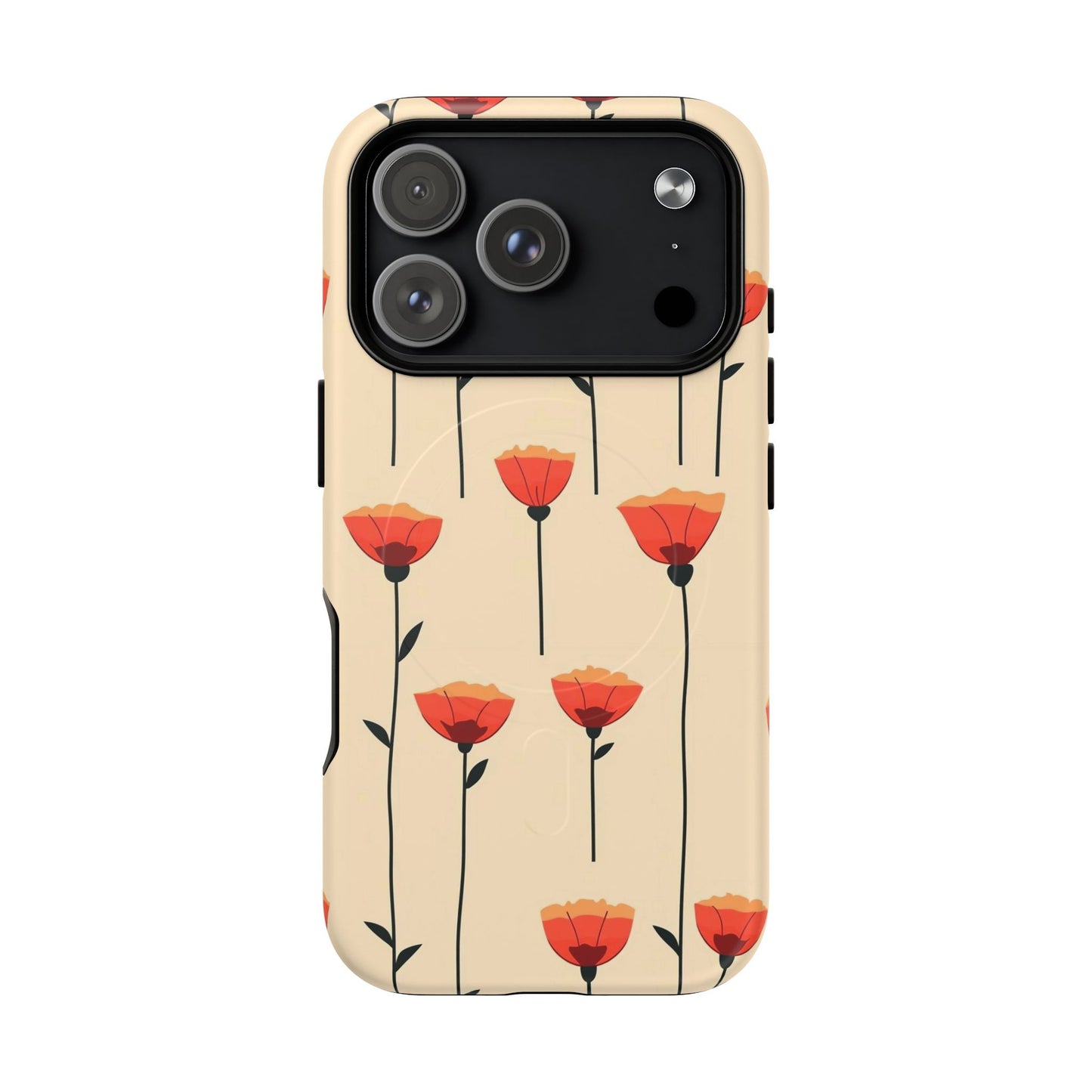 Poppy Line Tough Magnetic Phone Case