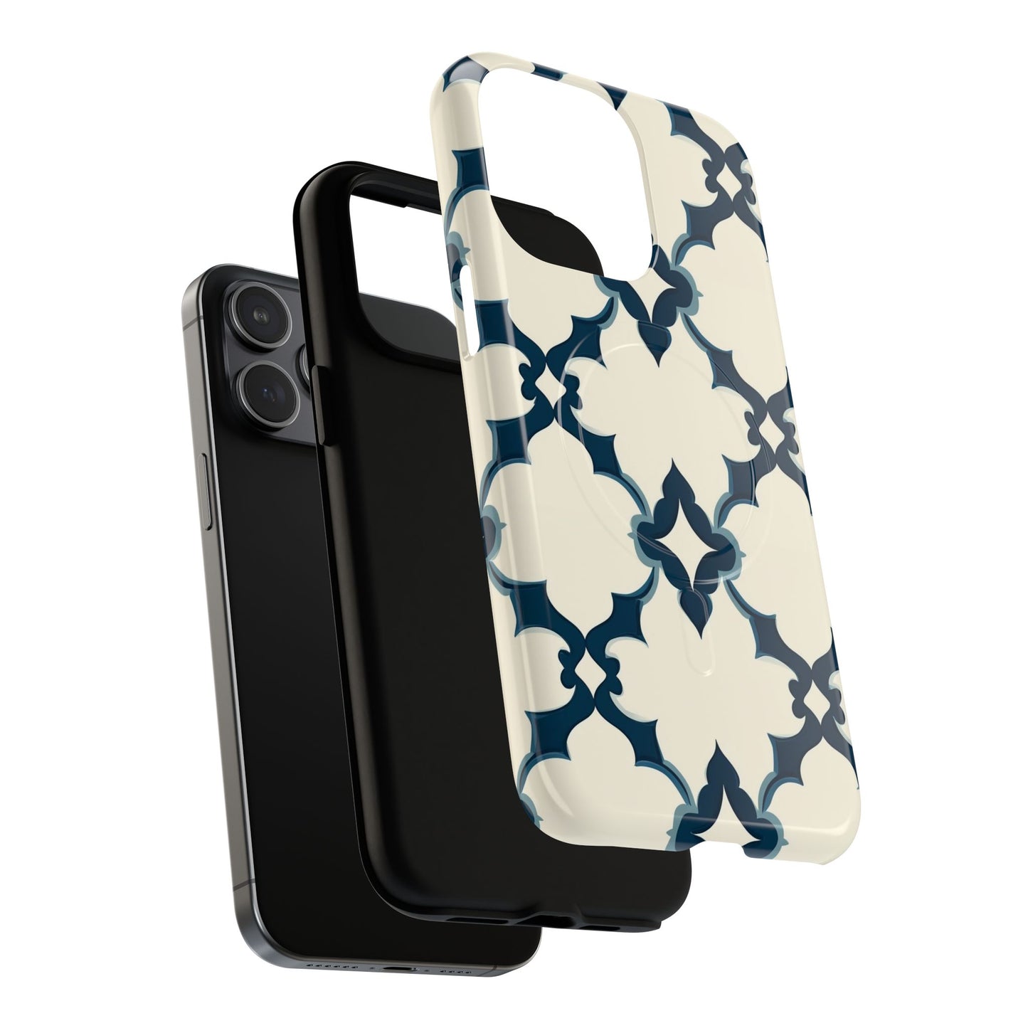 Midnight Quatrefoil Tough Magnetic Case