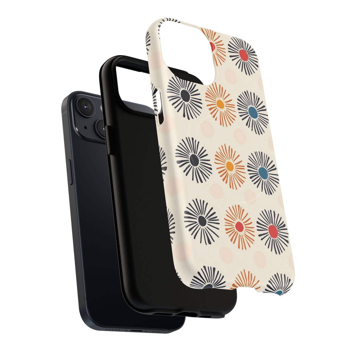 Burstwise Colorful Floral Tough Magnetic Case