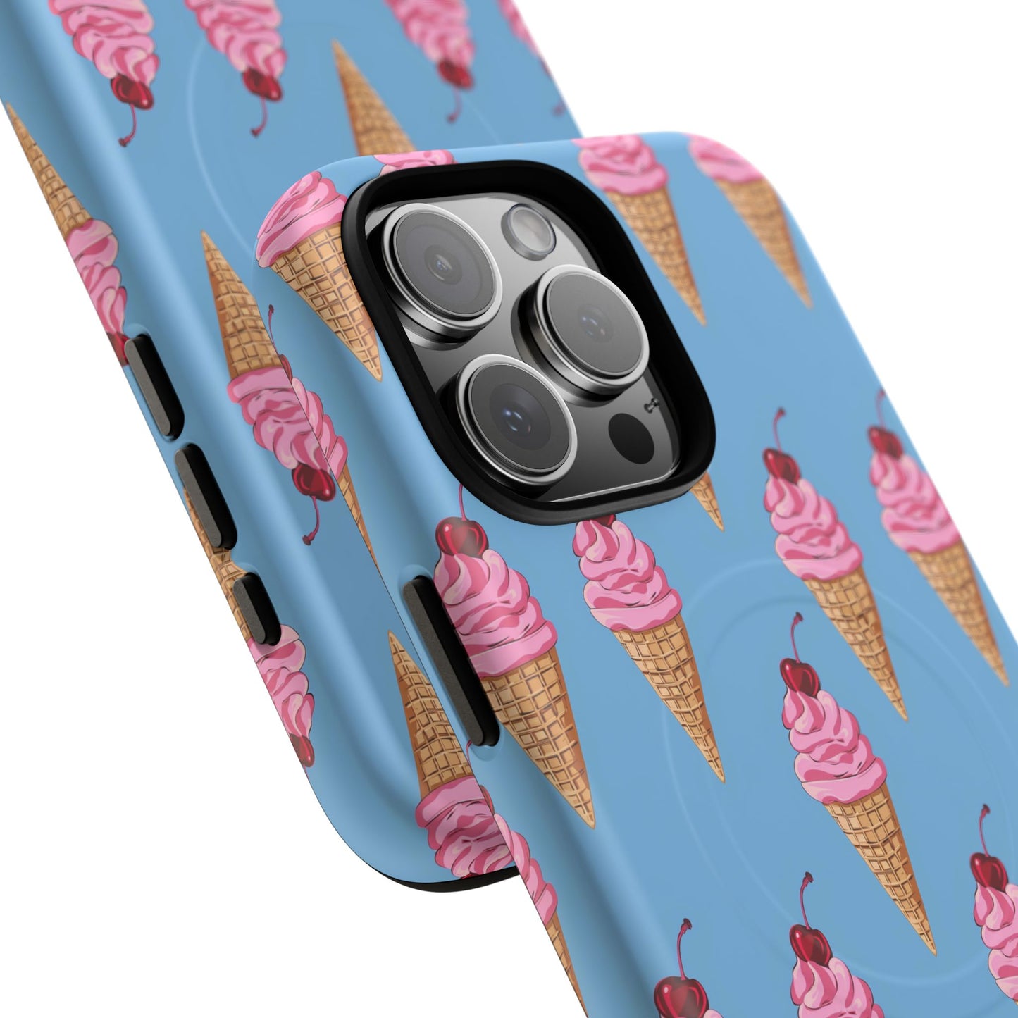 Cherry Swirl Tough Magnetic Phone Case