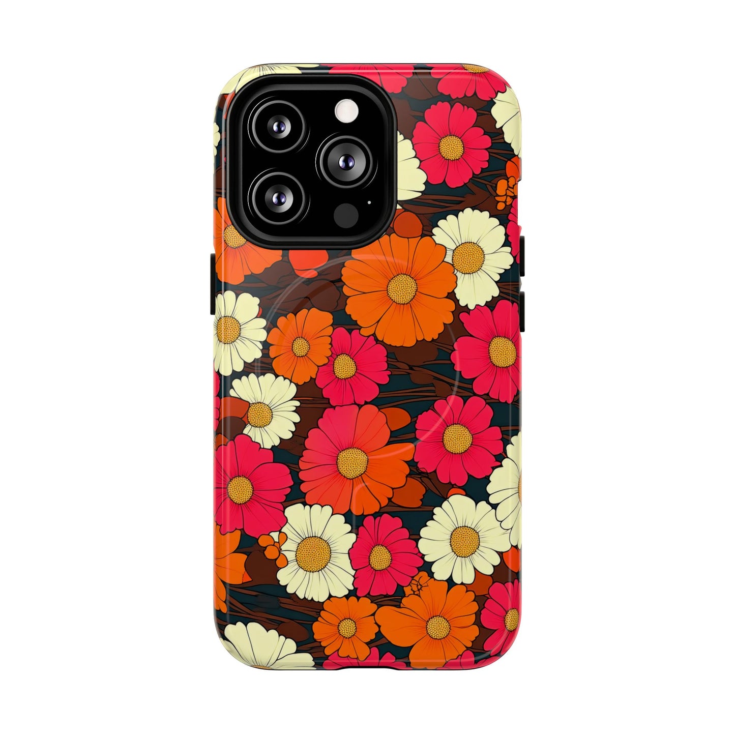 Flower Power Vintage Phone Tough Magnetic Case