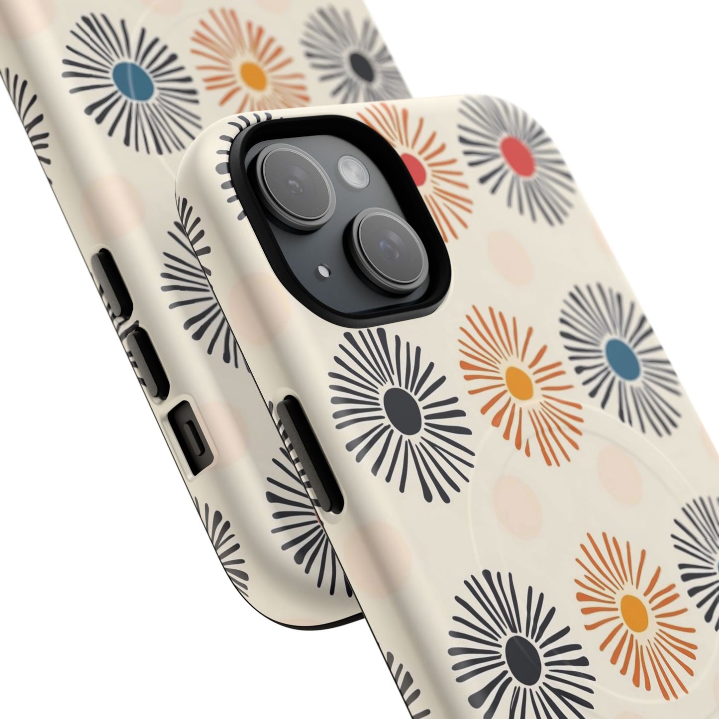 Burstwise Colorful Floral Tough Magnetic Case
