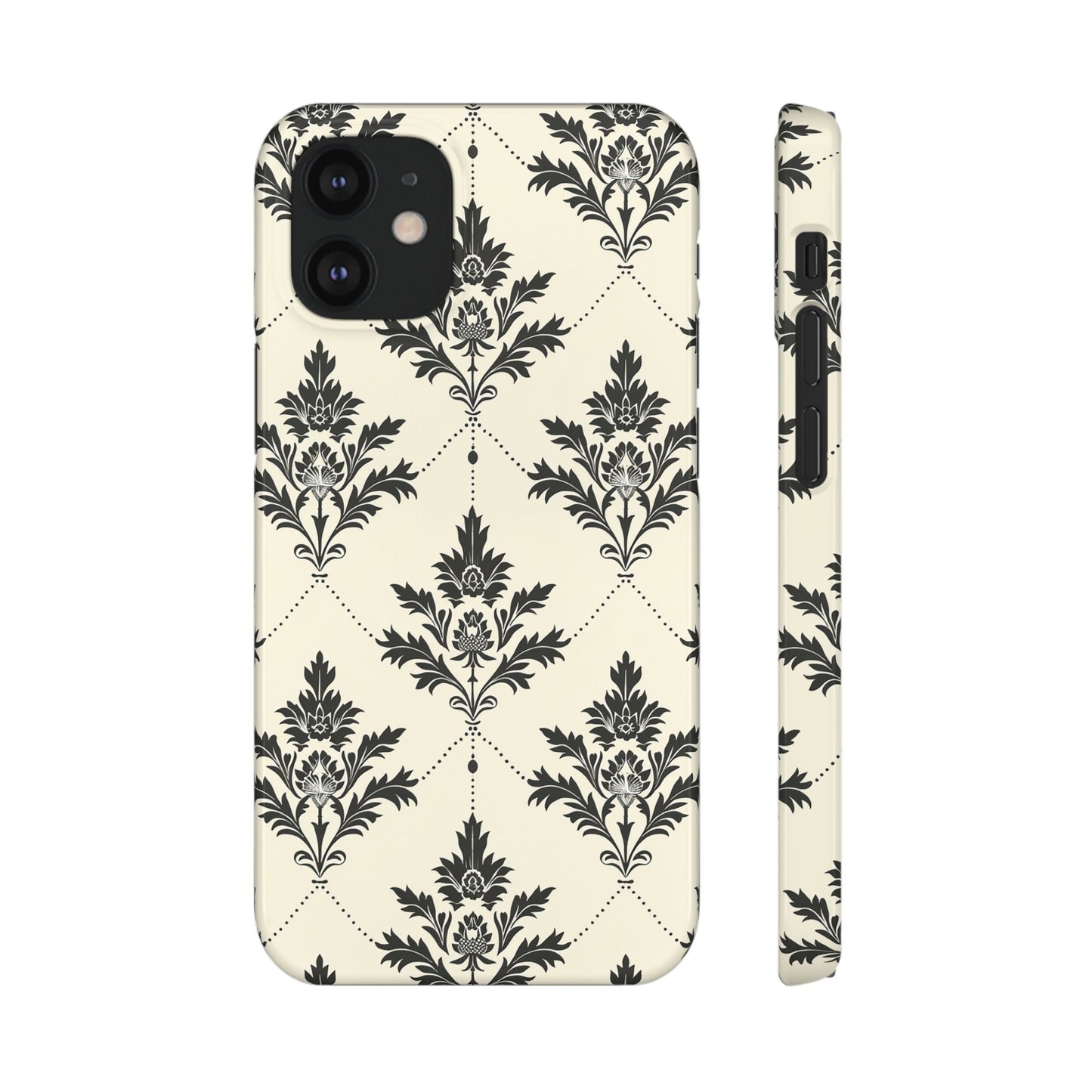 Midnight Damask Snap Case