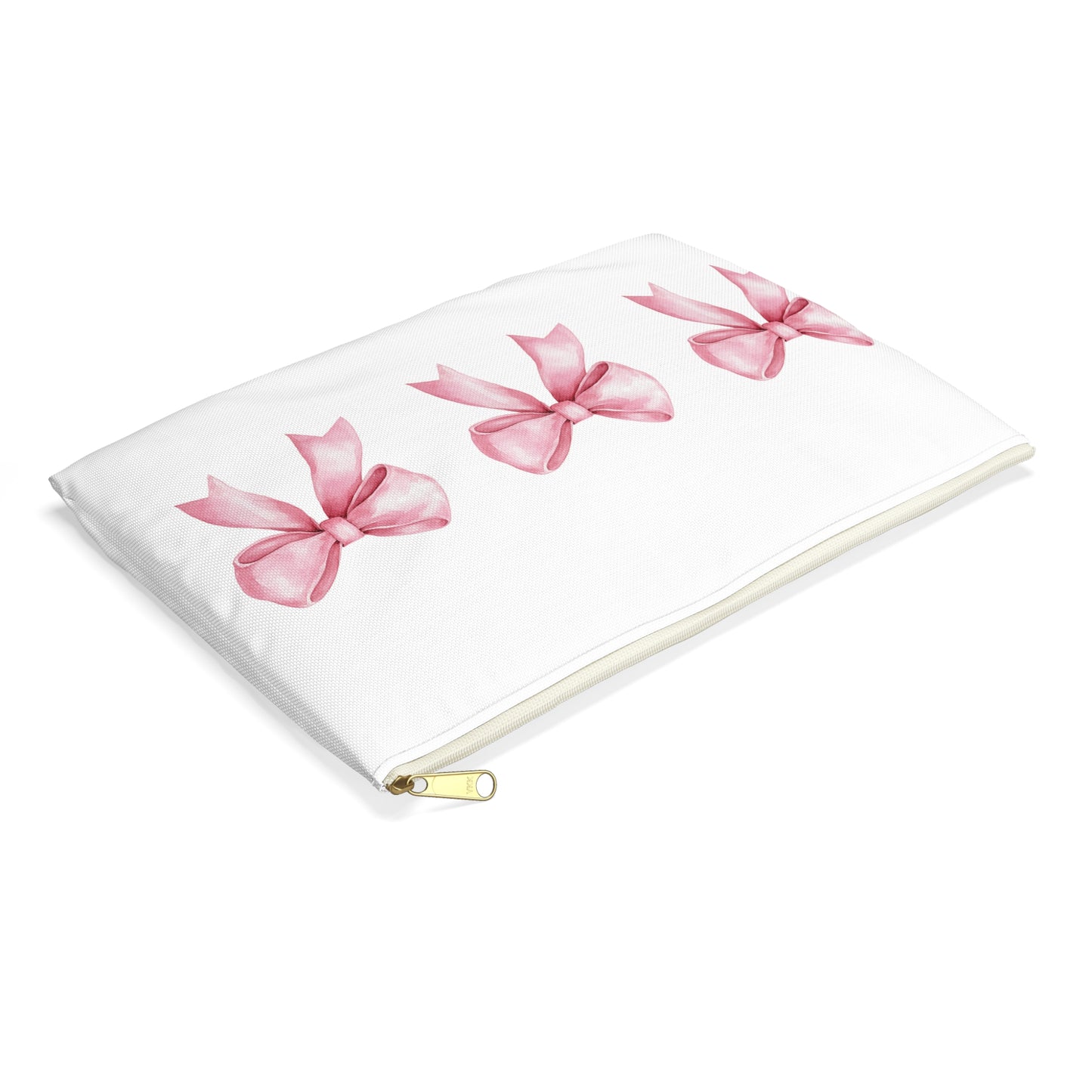 Bridal Accessory Pouch - Team Bride with Pink Bows