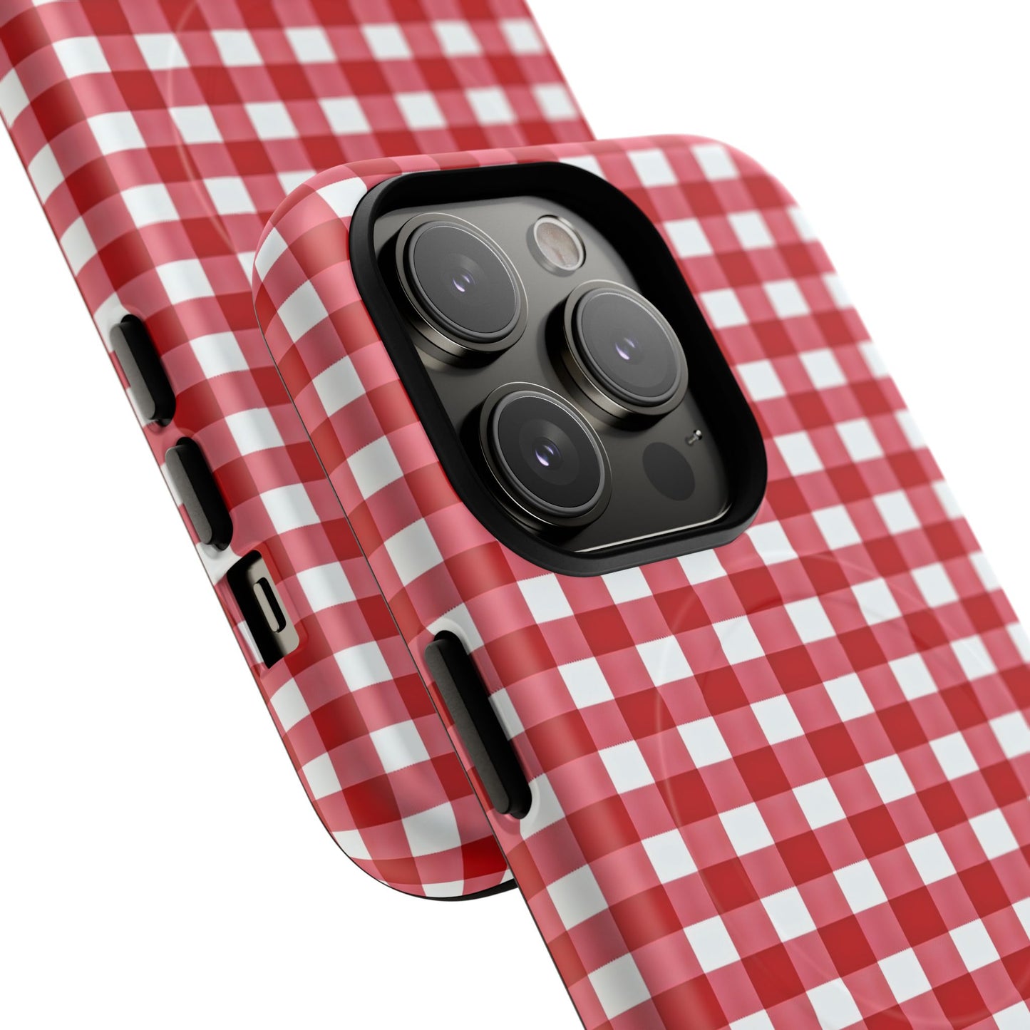 Red Plaid Tough Magnetic Phone Case