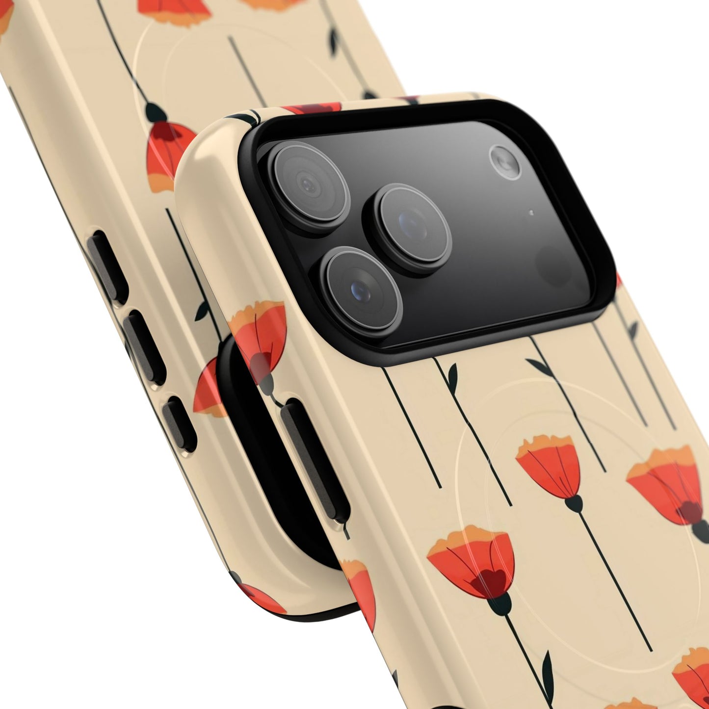 Poppy Line Tough Magnetic Phone Case