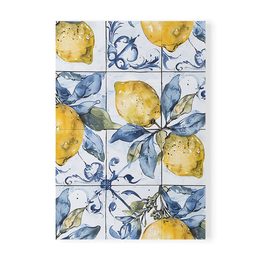 Mosaic Grove Lemon Floral Softcover Notebook A5