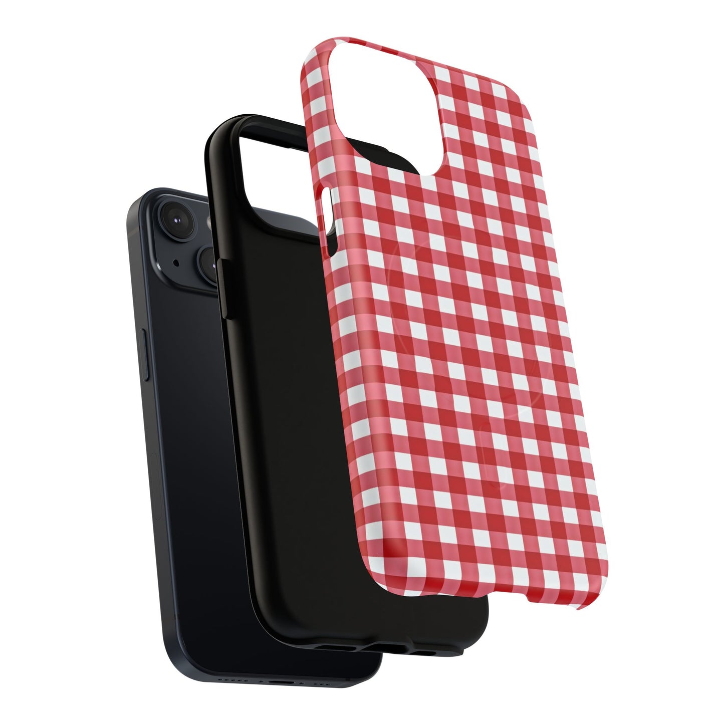 Red Plaid Tough Magnetic Phone Case
