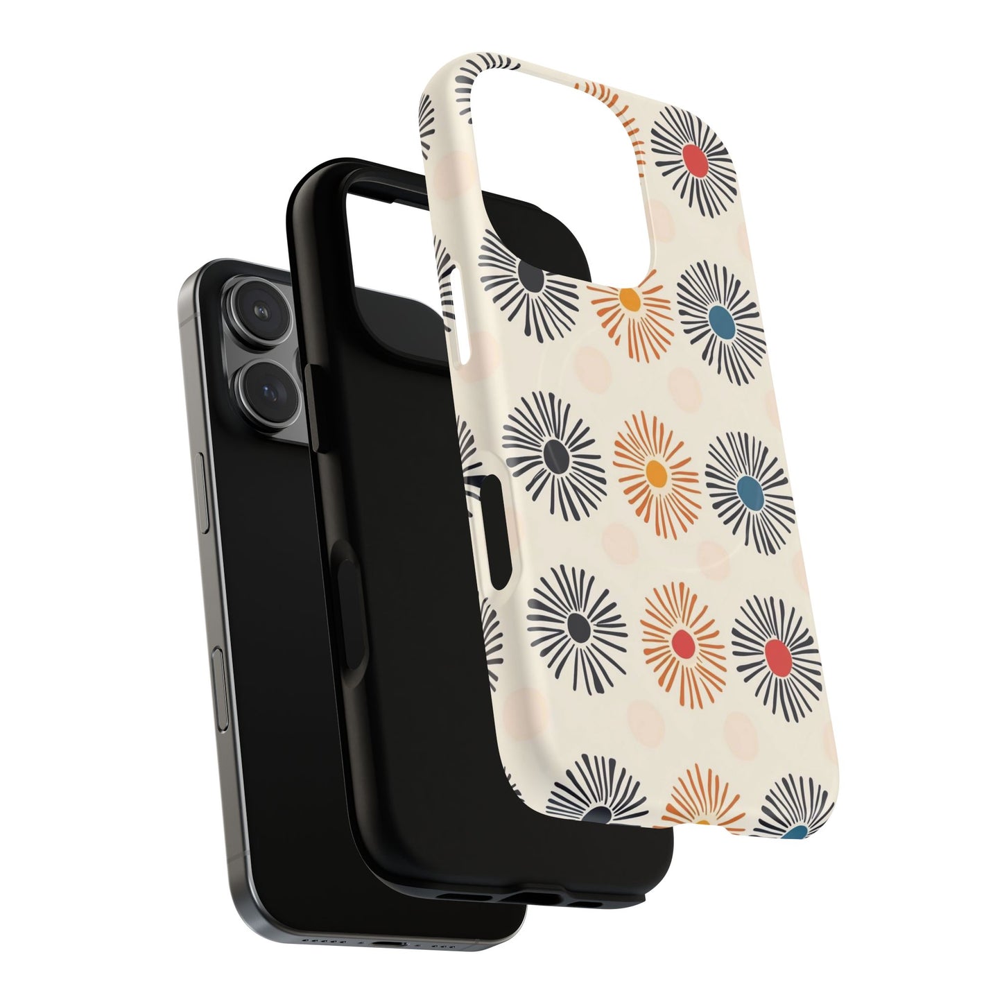 Burstwise Colorful Floral Tough Magnetic Case