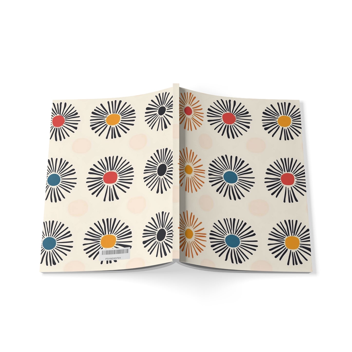 Burstwise - Colorful Floral A5 Softcover Notebook