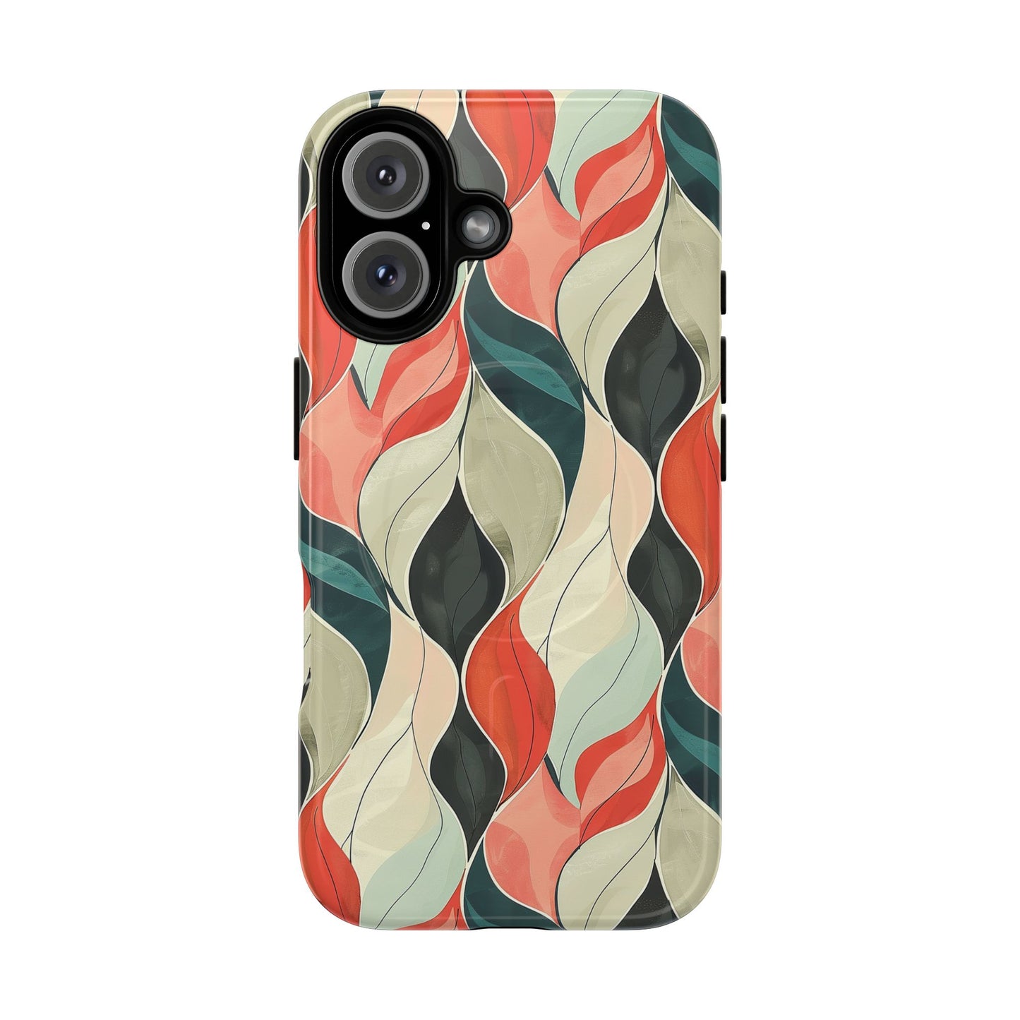 Soft Swirl Floral Tough Magnetic Case