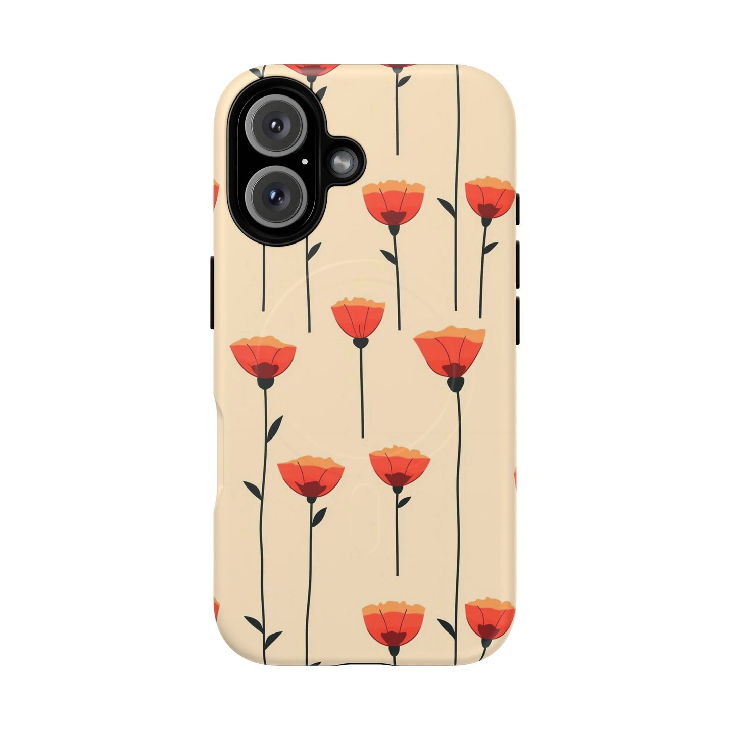 Poppy Line Tough Magnetic Phone Case