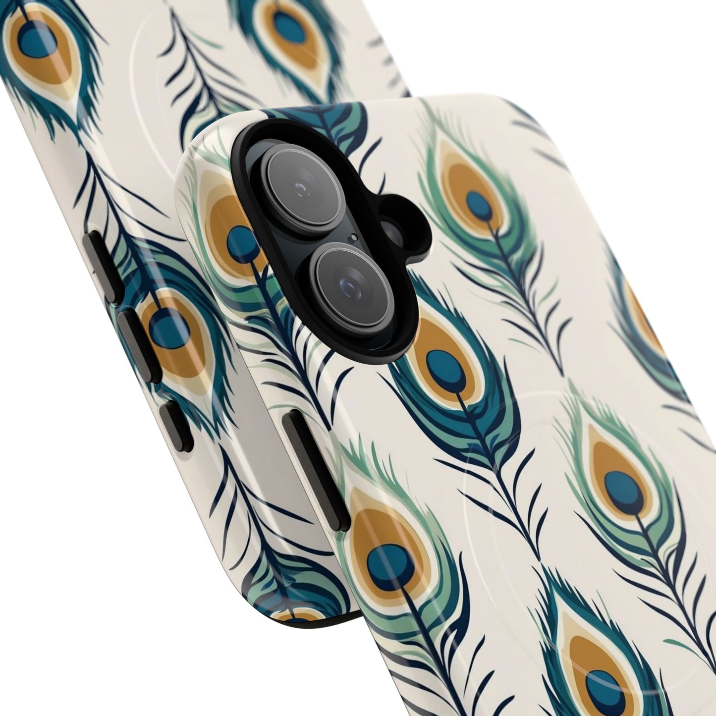 Peacock Feather Phone Tough Magnetic Case