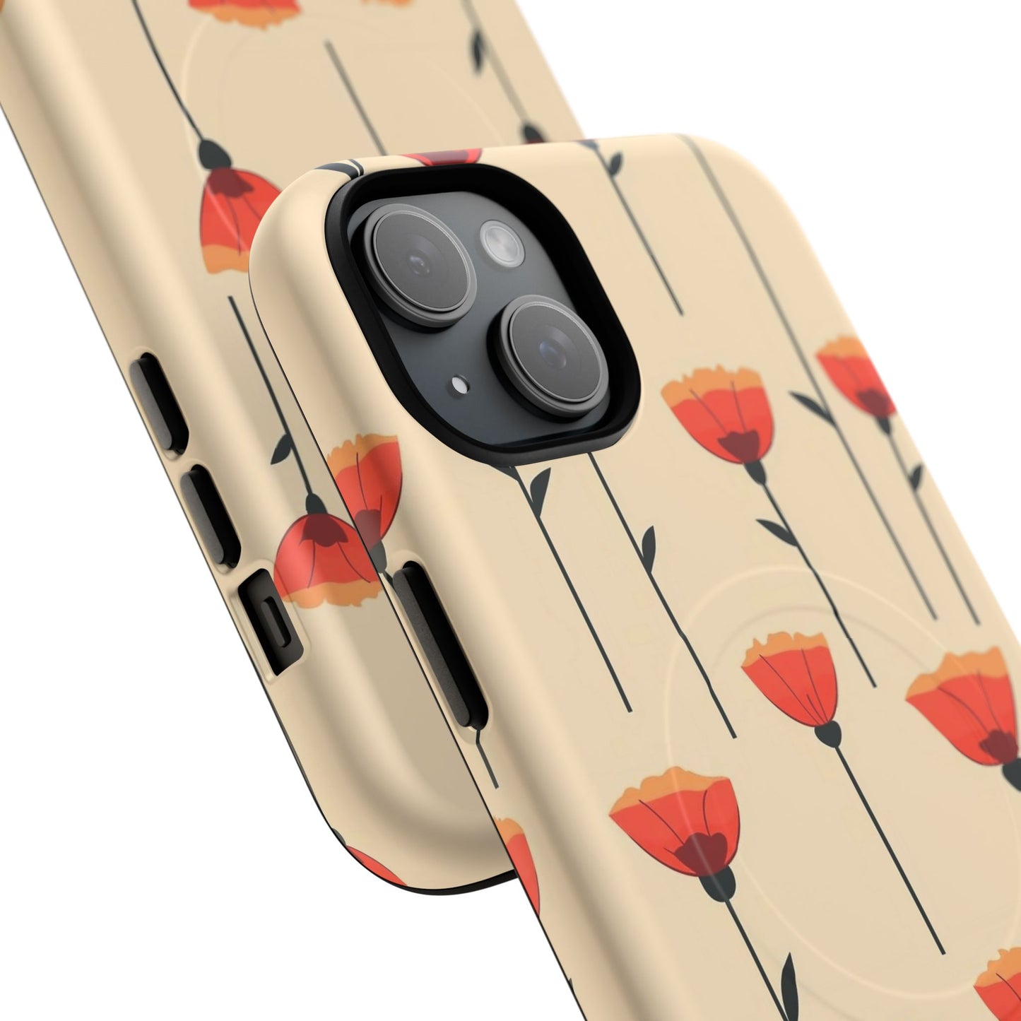 Poppy Line Tough Magnetic Phone Case
