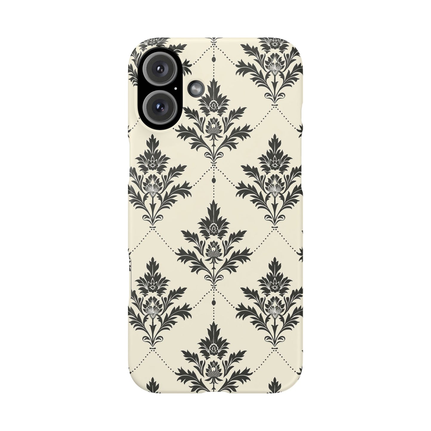 Midnight Damask Snap Case