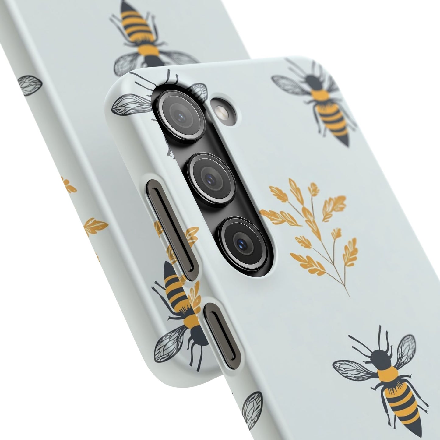 Blue Buzzing Bees Snap Case