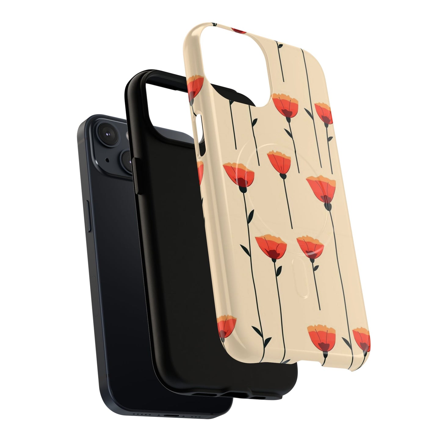 Poppy Line Tough Magnetic Phone Case