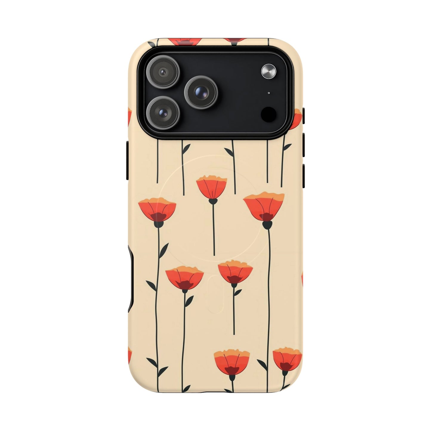 Poppy Line Tough Magnetic Phone Case