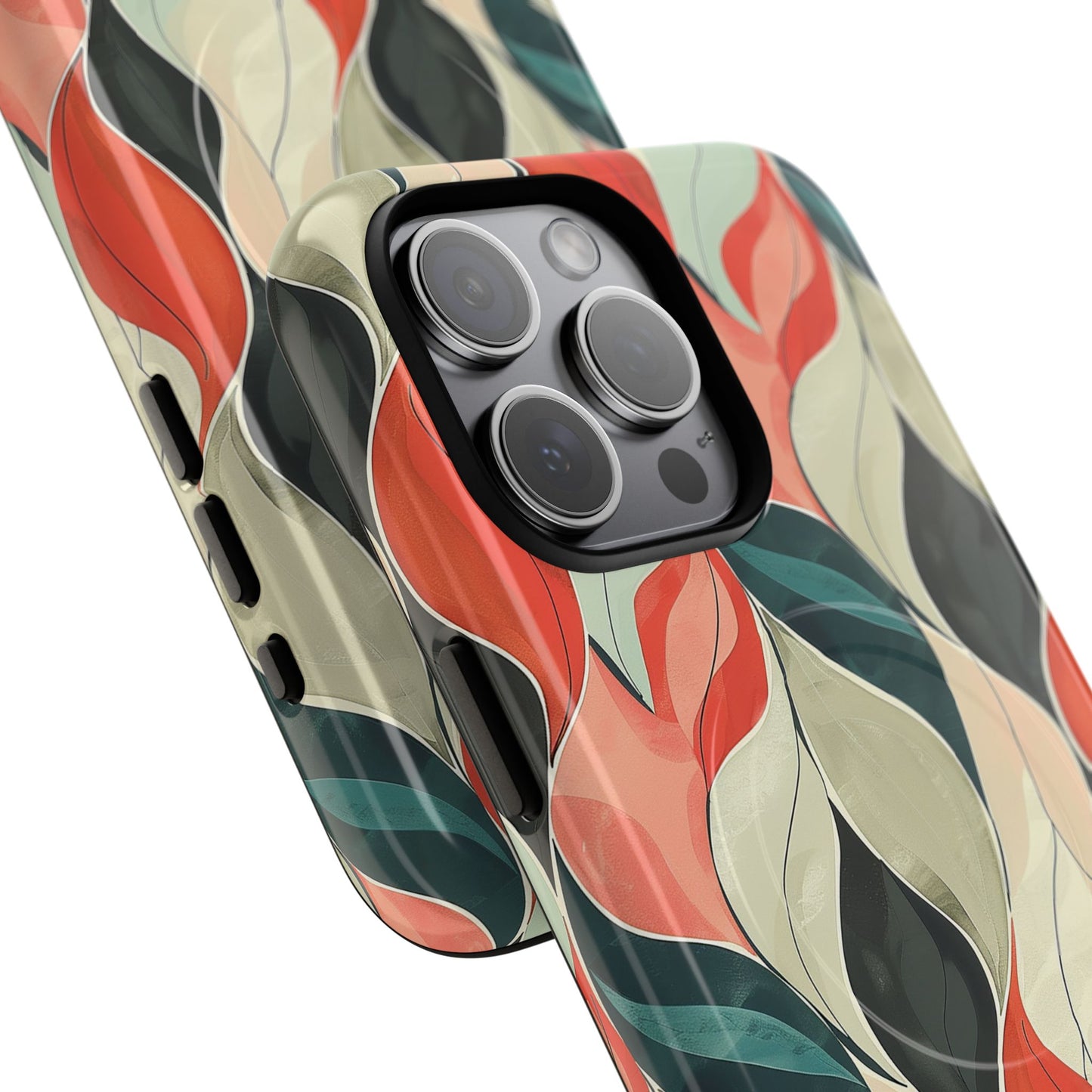 Soft Swirl Floral Tough Magnetic Case