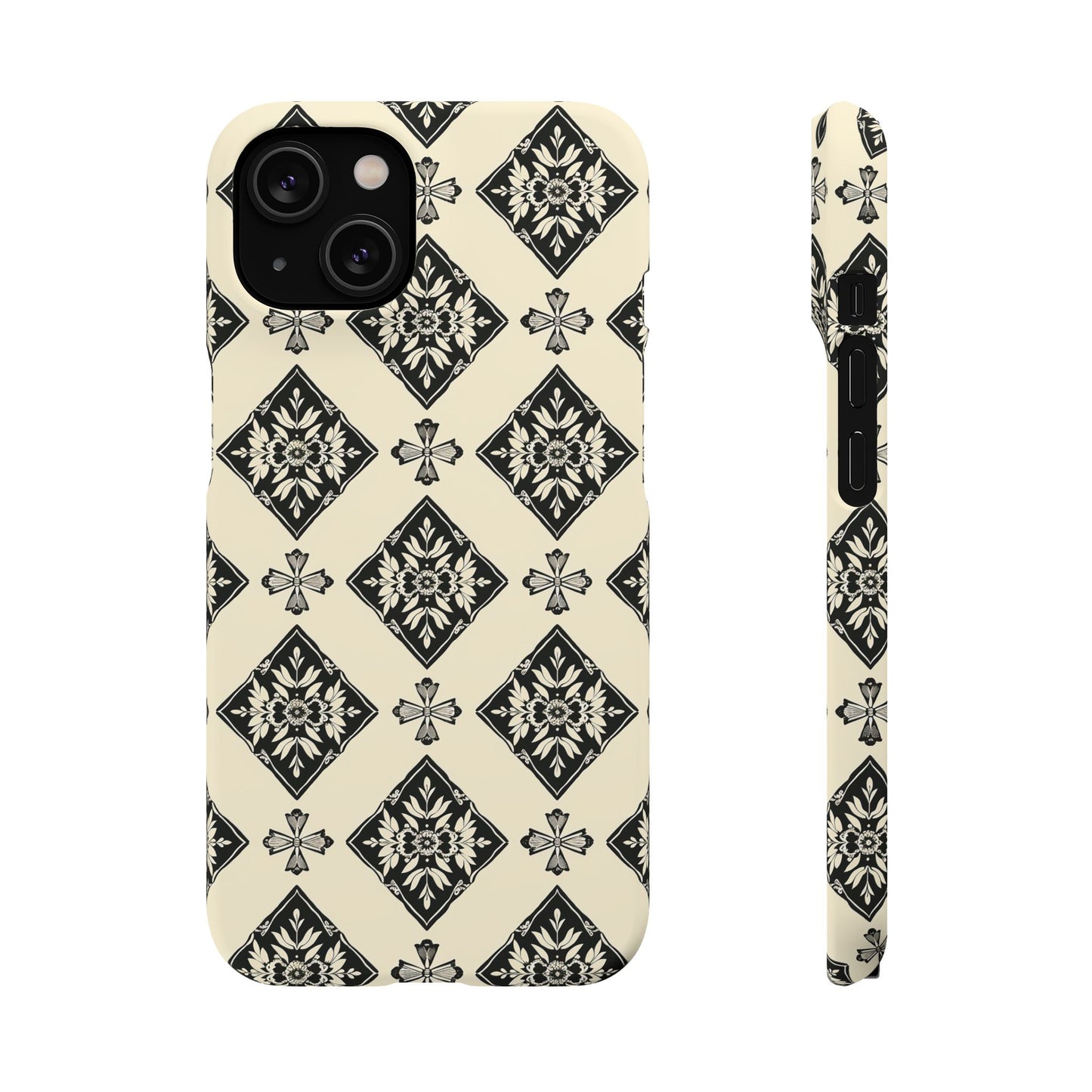 Flora Noir Snap Case