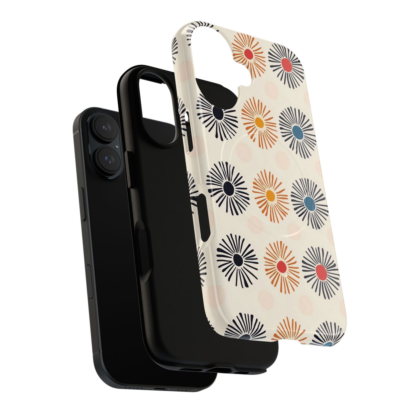 Burstwise Colorful Floral Tough Magnetic Case