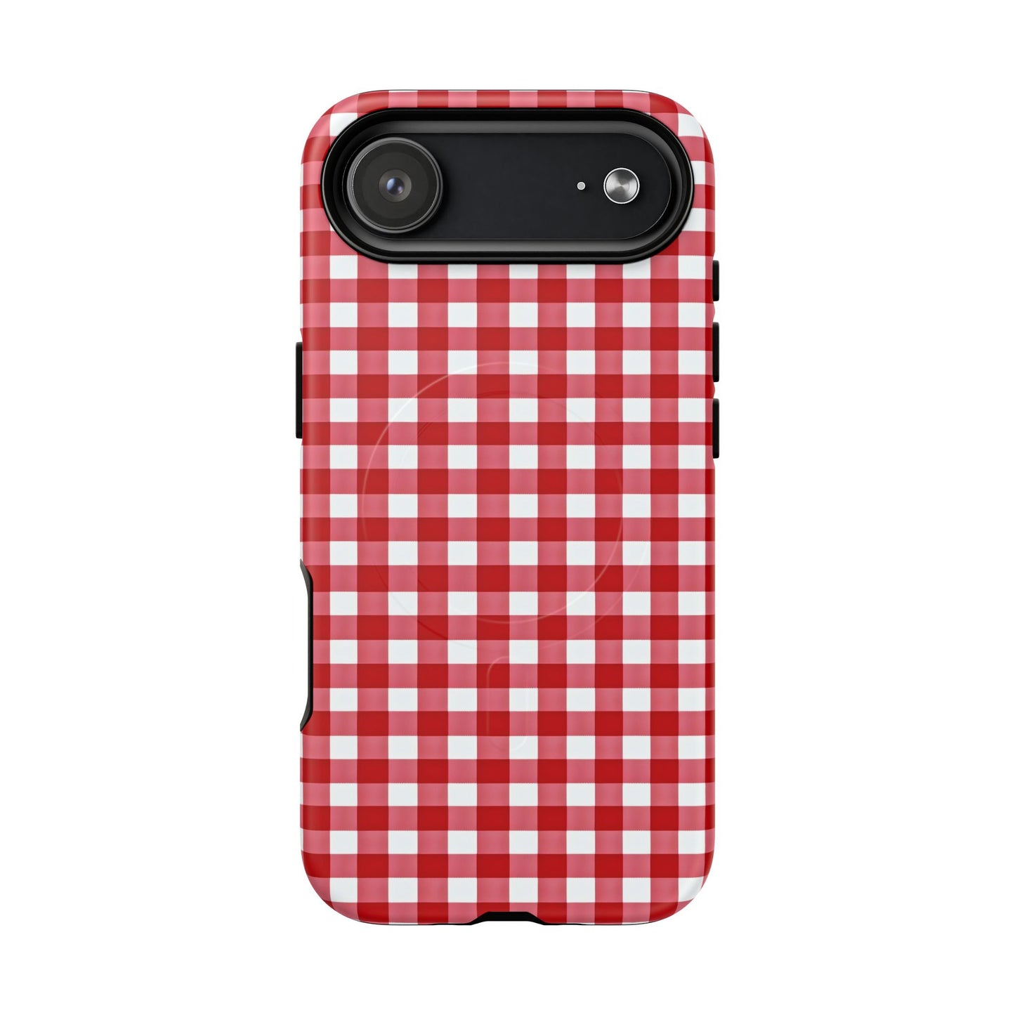Red Plaid Tough Magnetic Phone Case