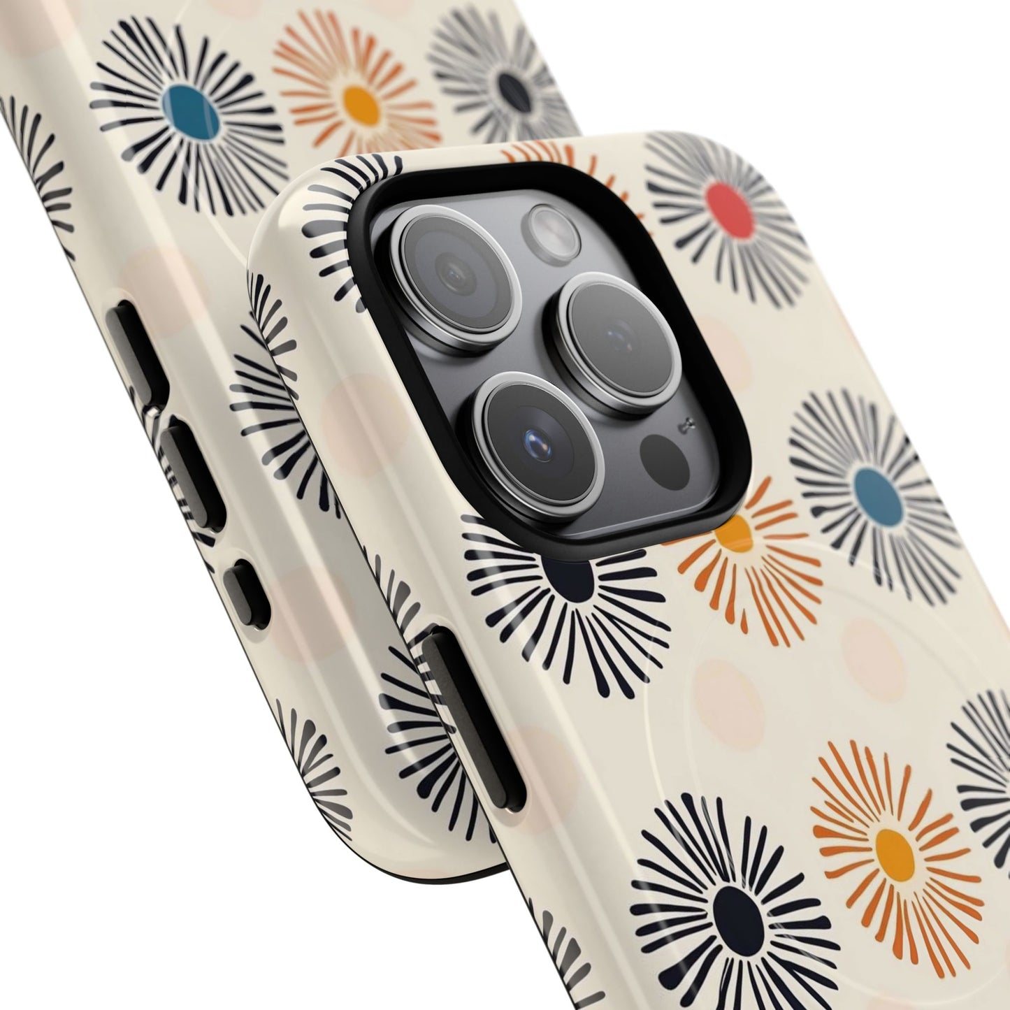 Burstwise Colorful Floral Tough Magnetic Case