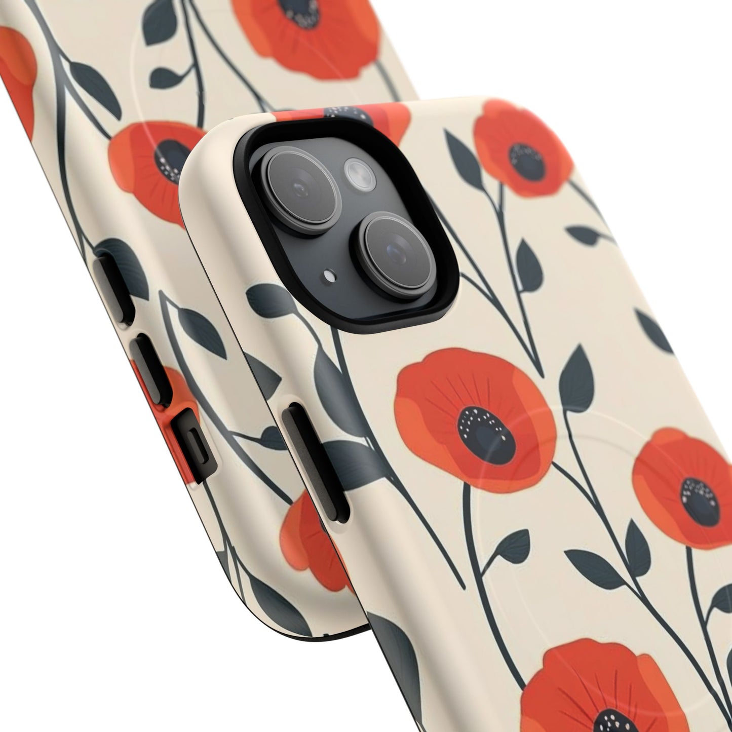 Poppy Fields Tough Magnetic Phone Case