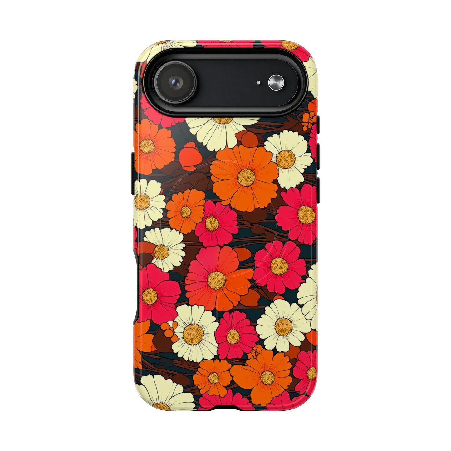 Flower Power Vintage Phone Tough Magnetic Case