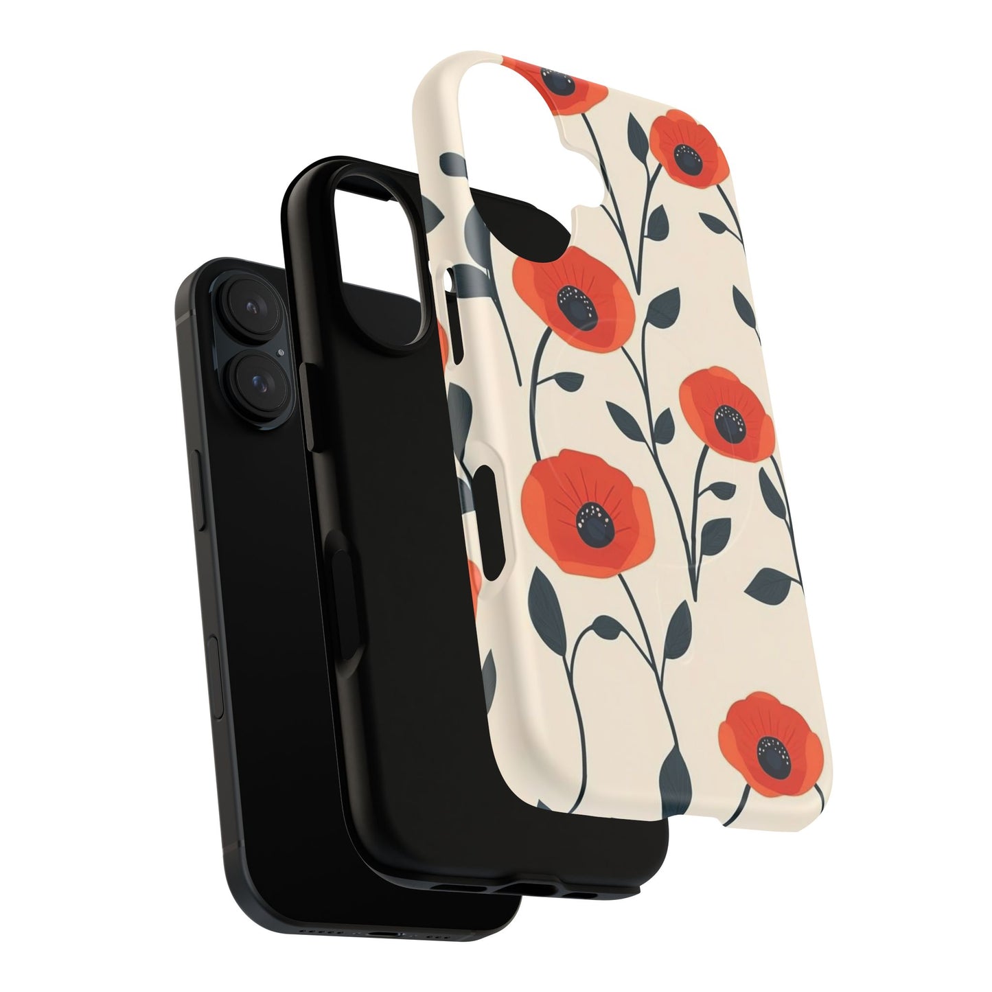 Poppy Fields Tough Magnetic Phone Case