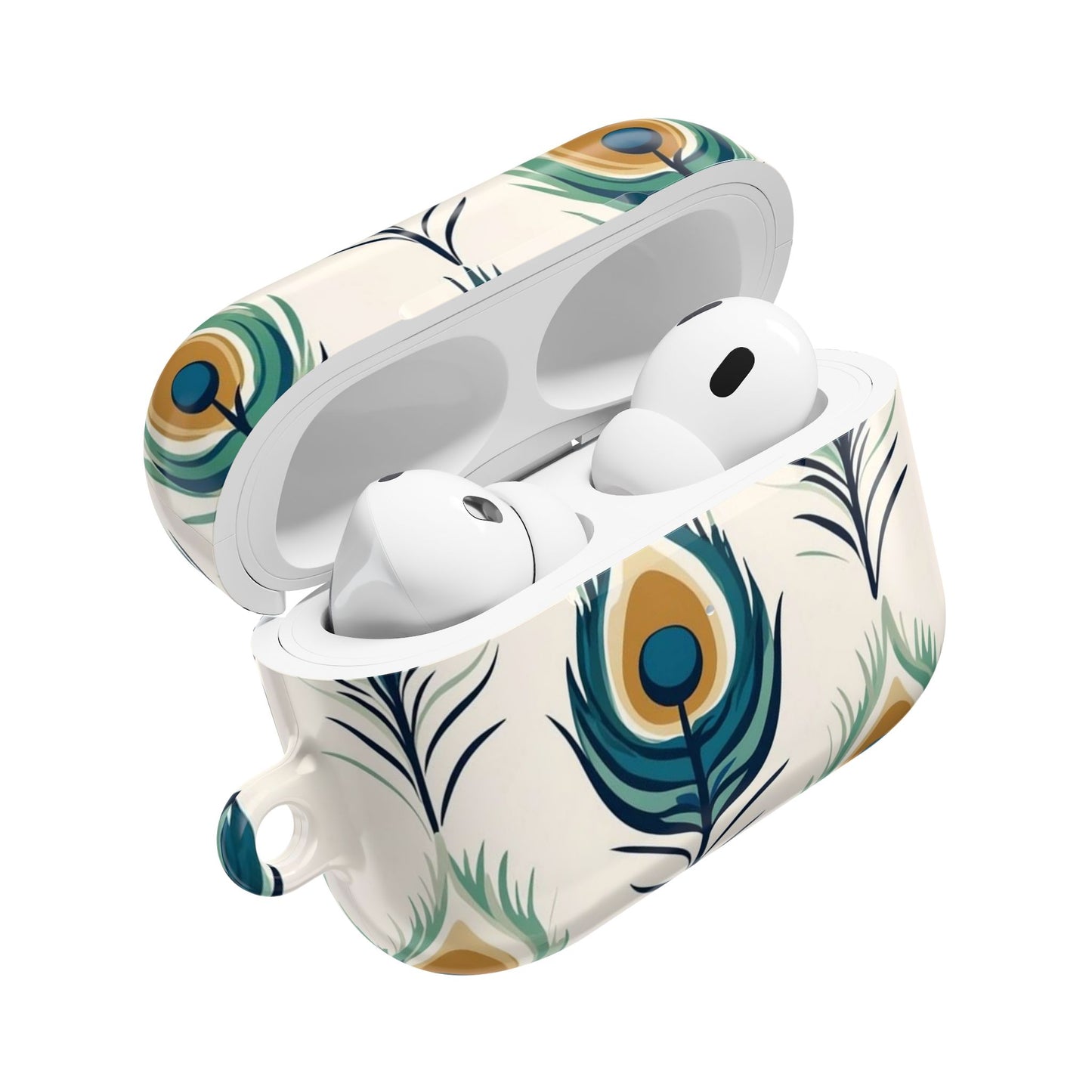 Strutting Peacock Feather AirPod Cases