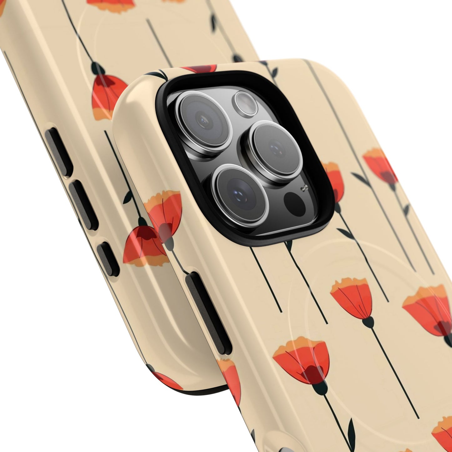 Poppy Line Tough Magnetic Phone Case