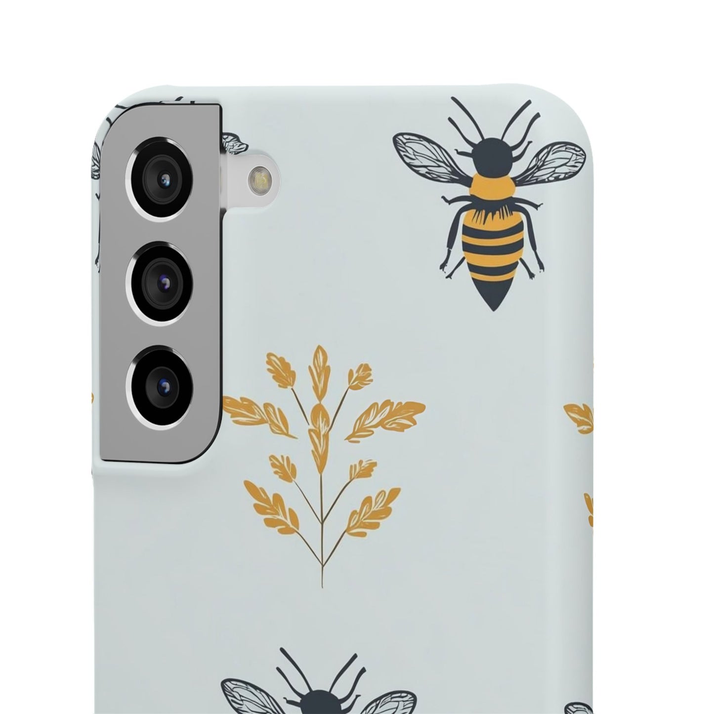 Blue Buzzing Bees Snap Case