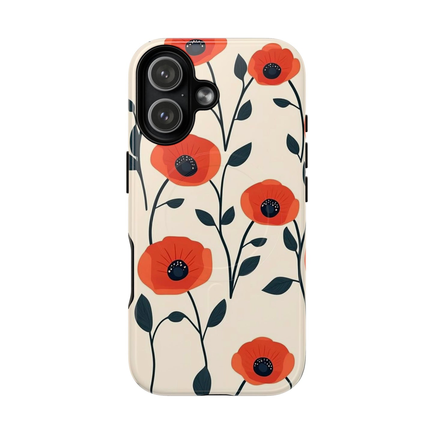 Poppy Fields Tough Magnetic Phone Case
