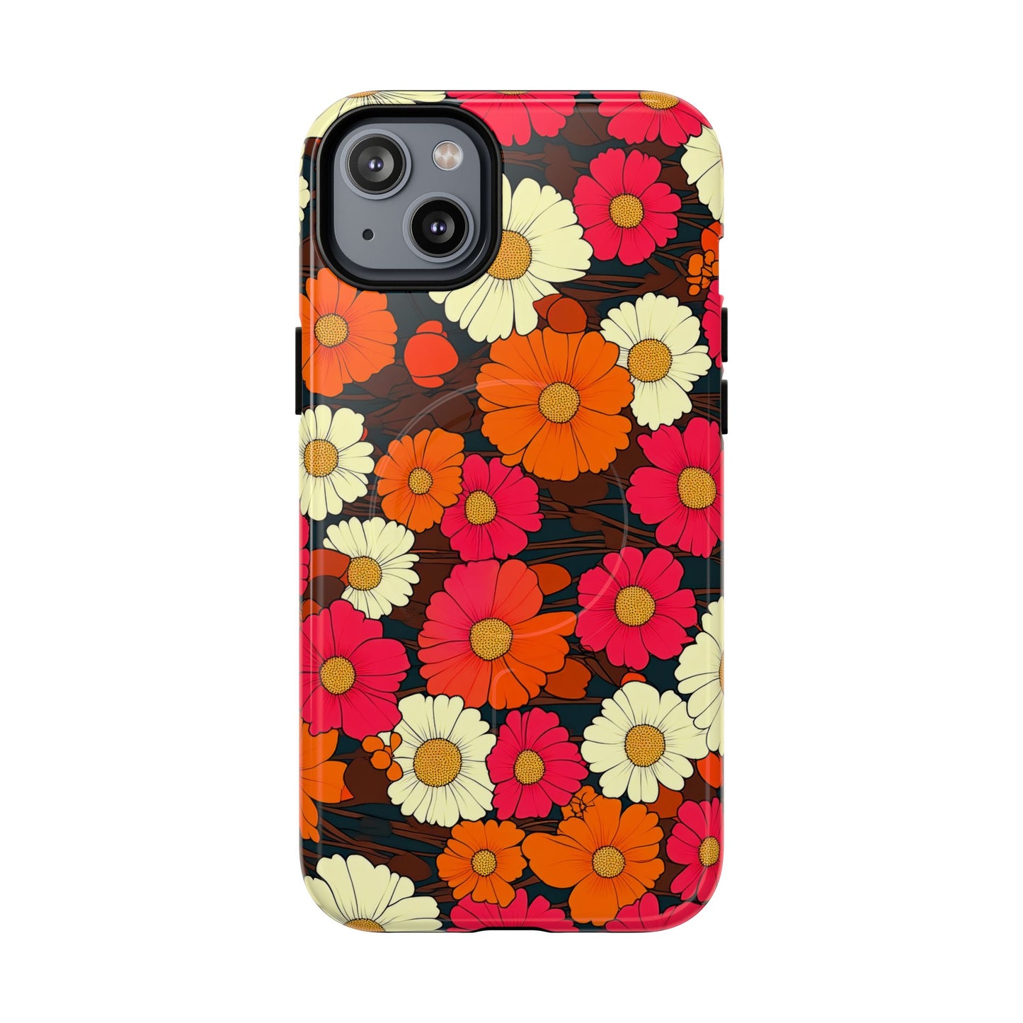 Flower Power Vintage Phone Tough Magnetic Case