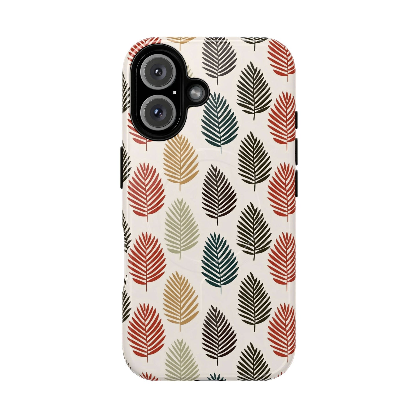 Robuste magnetische Handyhülle mit Herbstlaub-Motiv