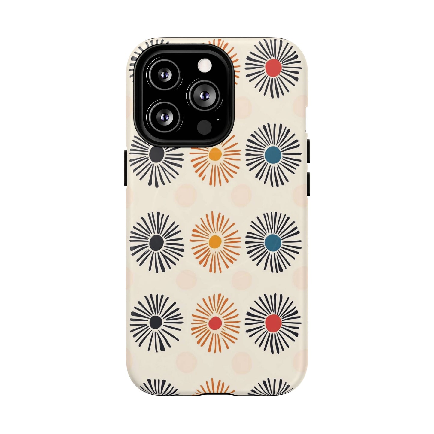 Burstwise Colorful Floral Tough Magnetic Case