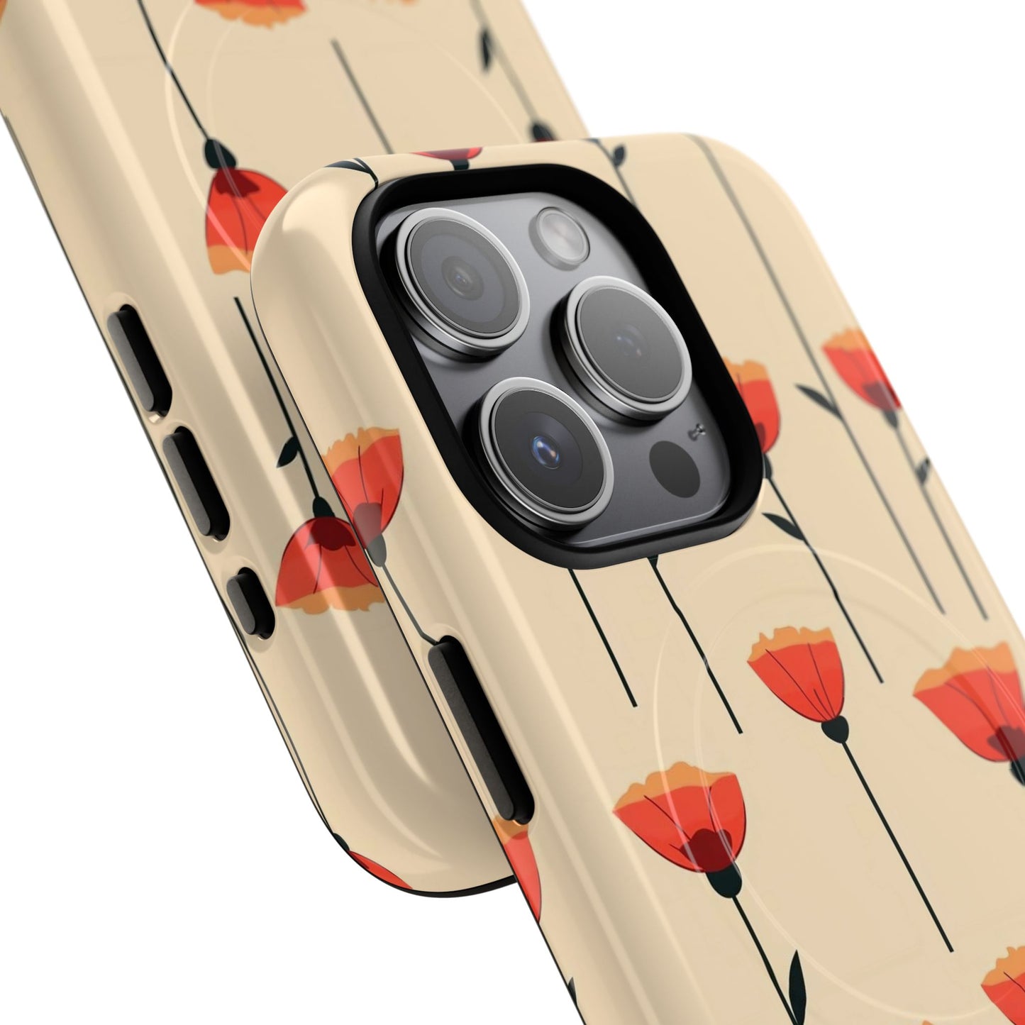Poppy Line Tough Magnetic Phone Case