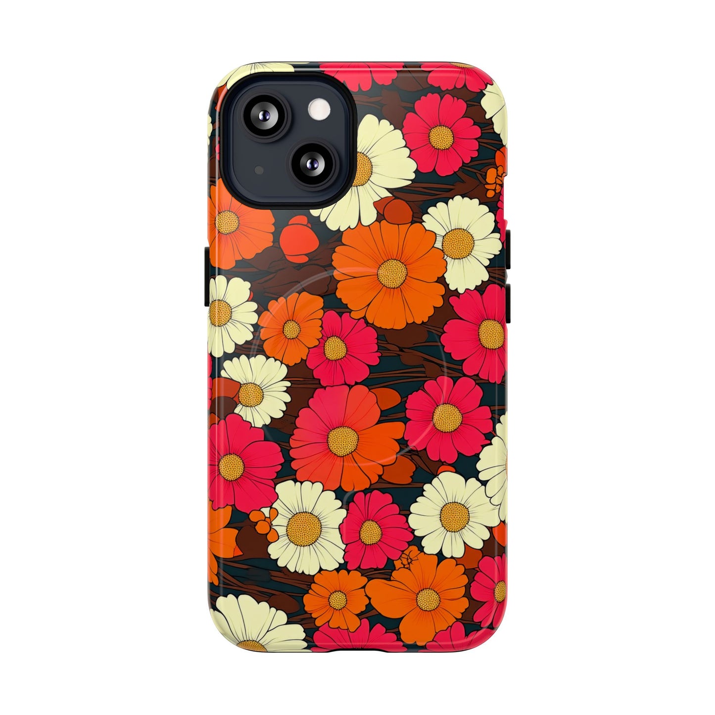 Flower Power Vintage Phone Tough Magnetic Case