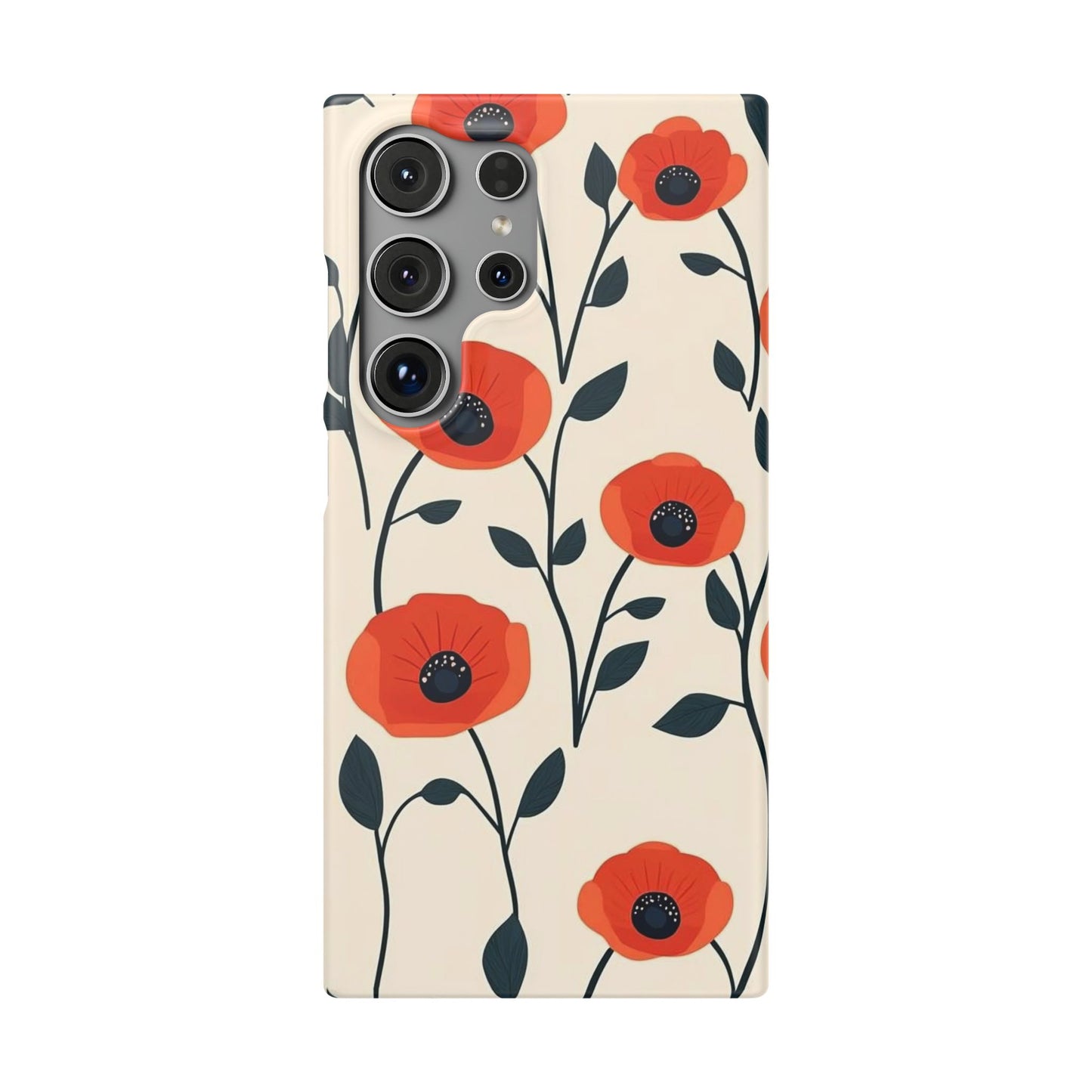 Poppy Fields Phone Snap Case