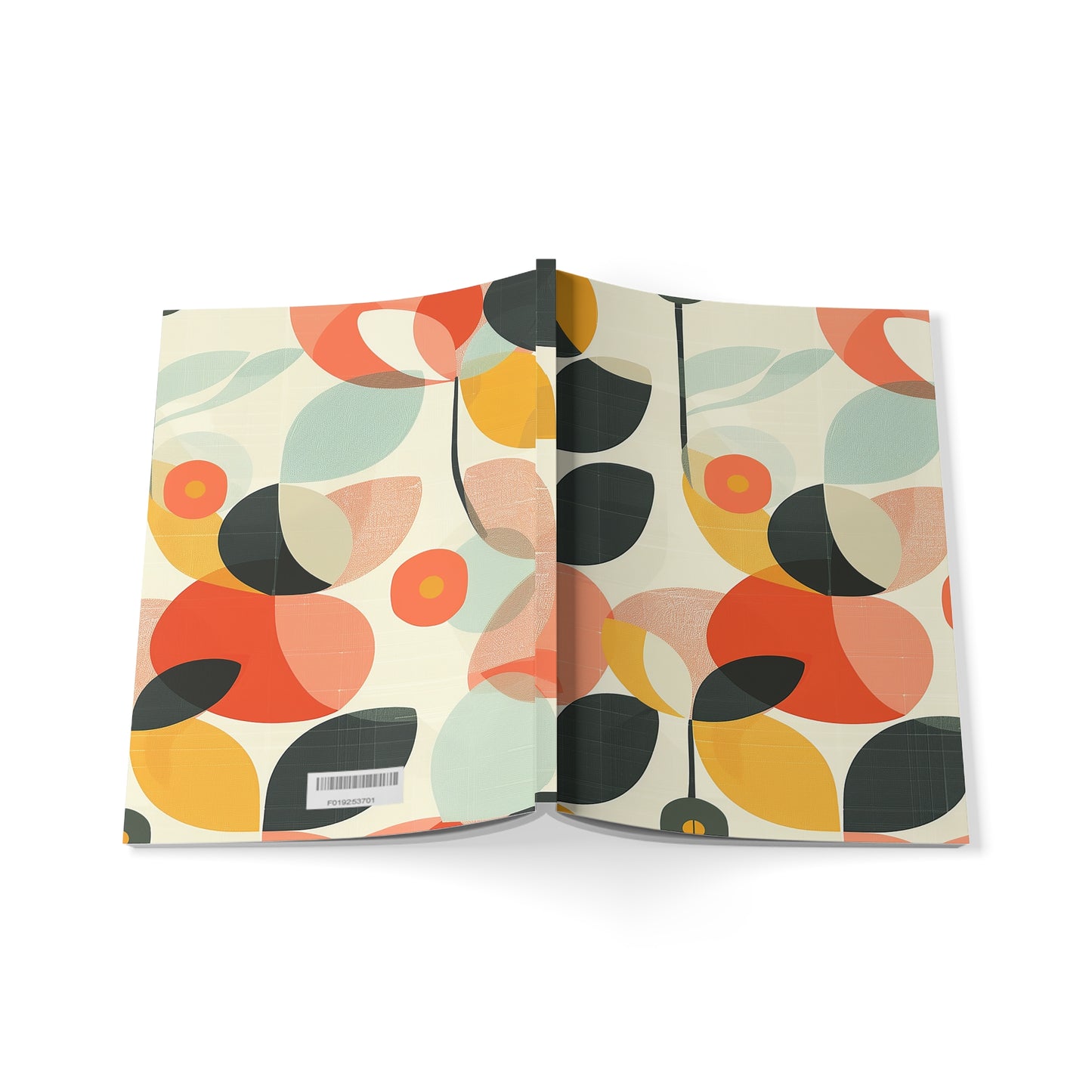 Moderne Leaf - Colorful Floral Softcover Notebook A5