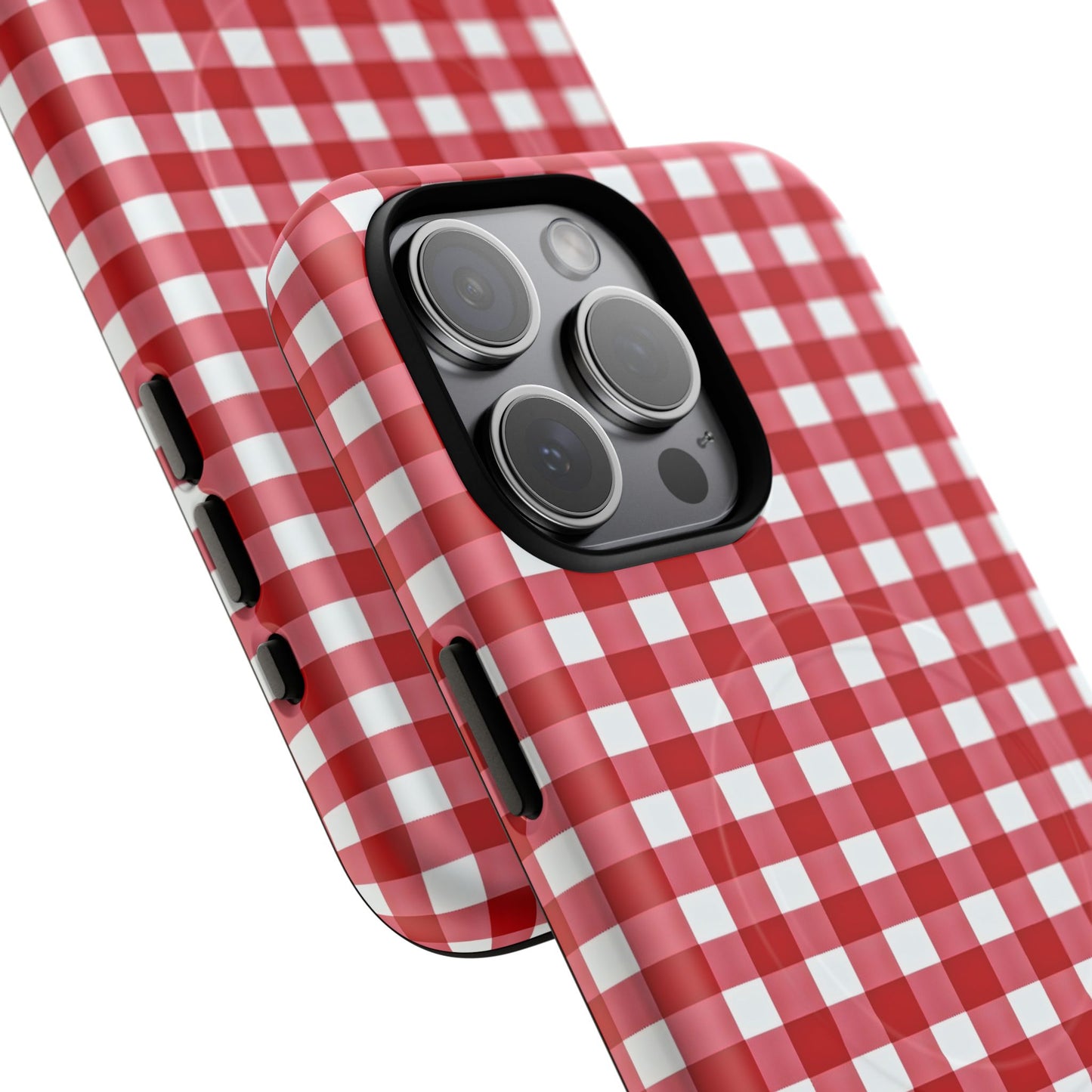Red Plaid Tough Magnetic Phone Case