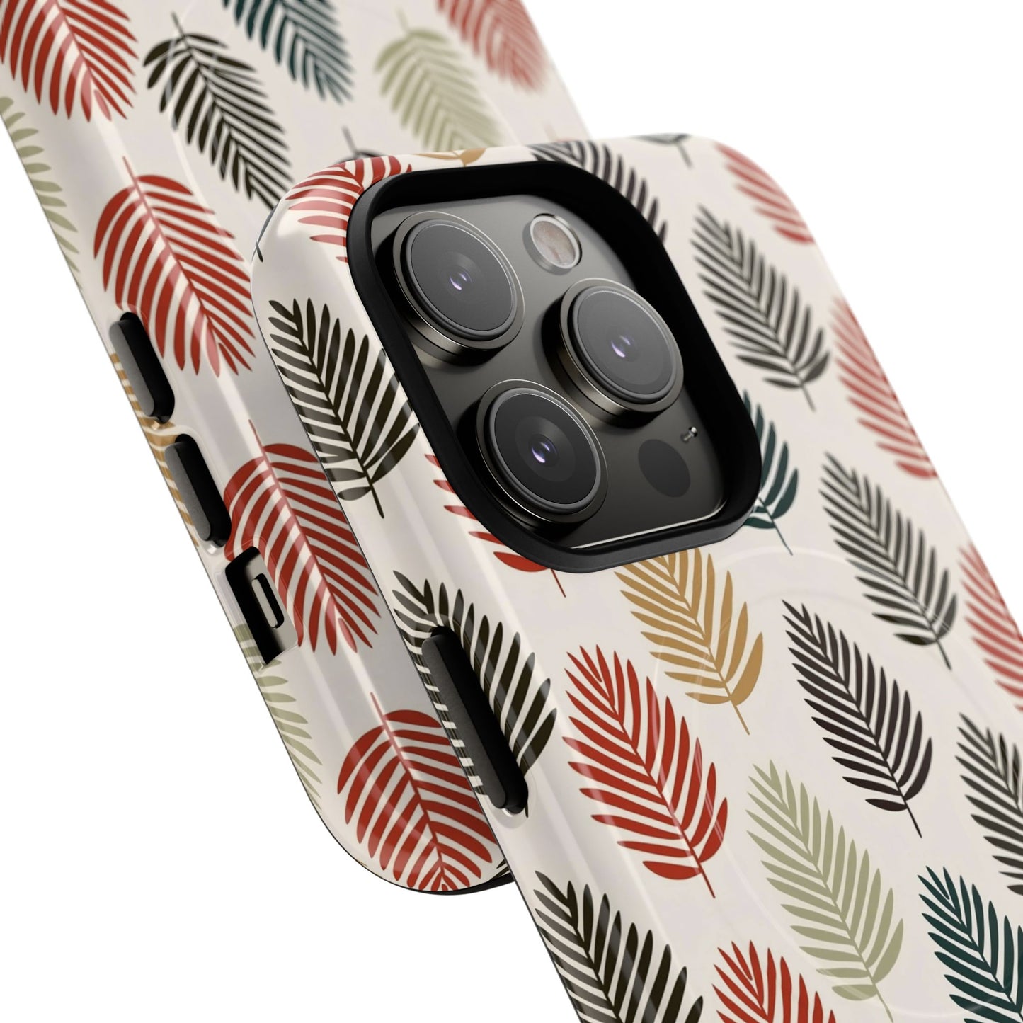 Robuste magnetische Handyhülle mit Herbstlaub-Motiv
