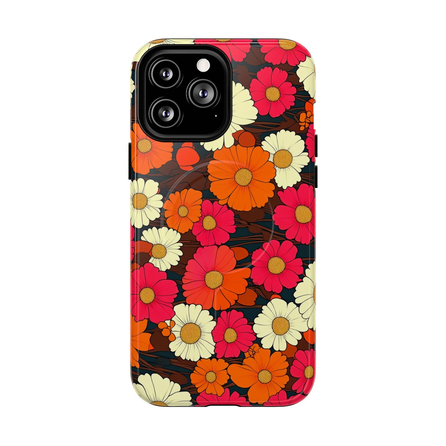 Flower Power Vintage Phone Tough Magnetic Case
