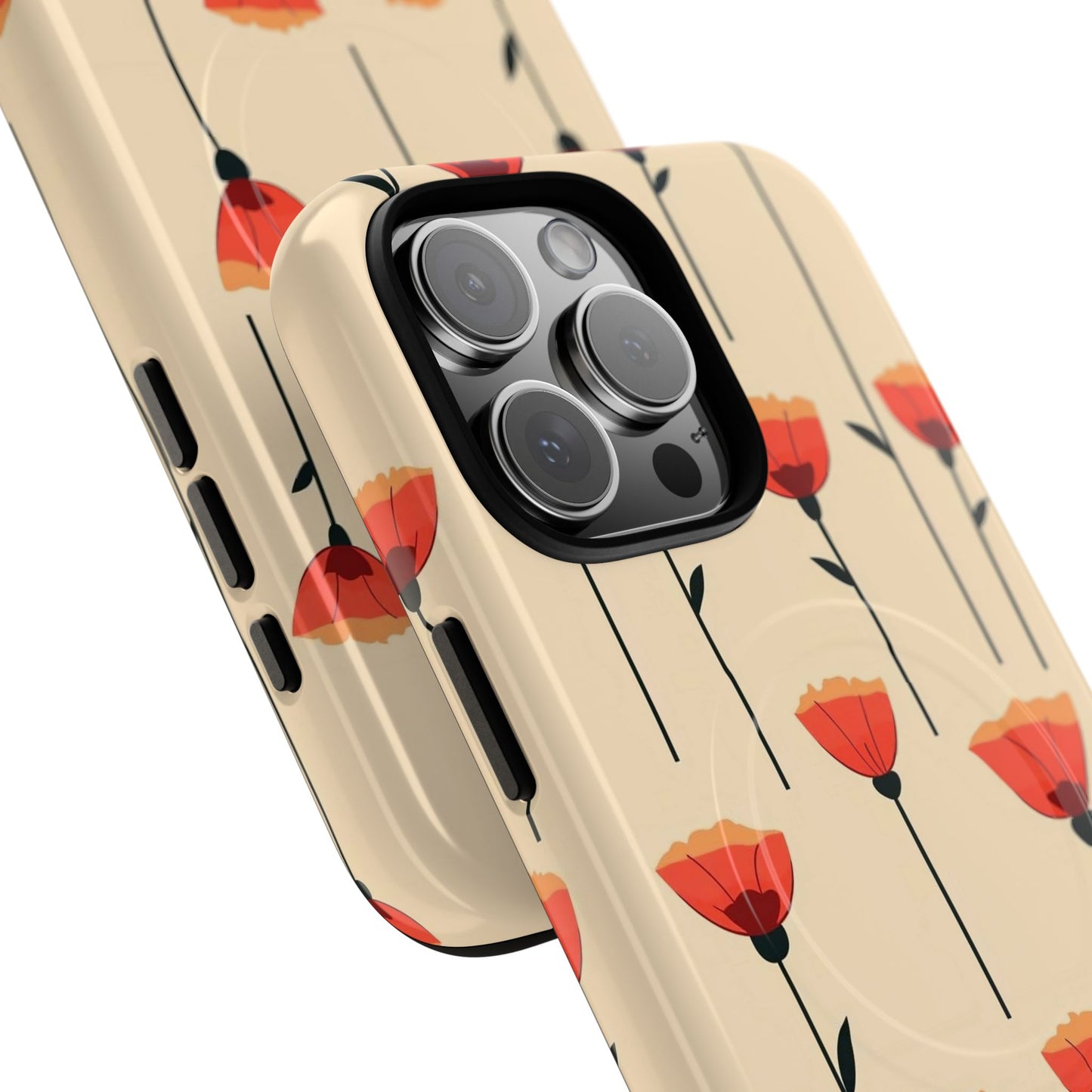 Poppy Line Tough Magnetic Phone Case